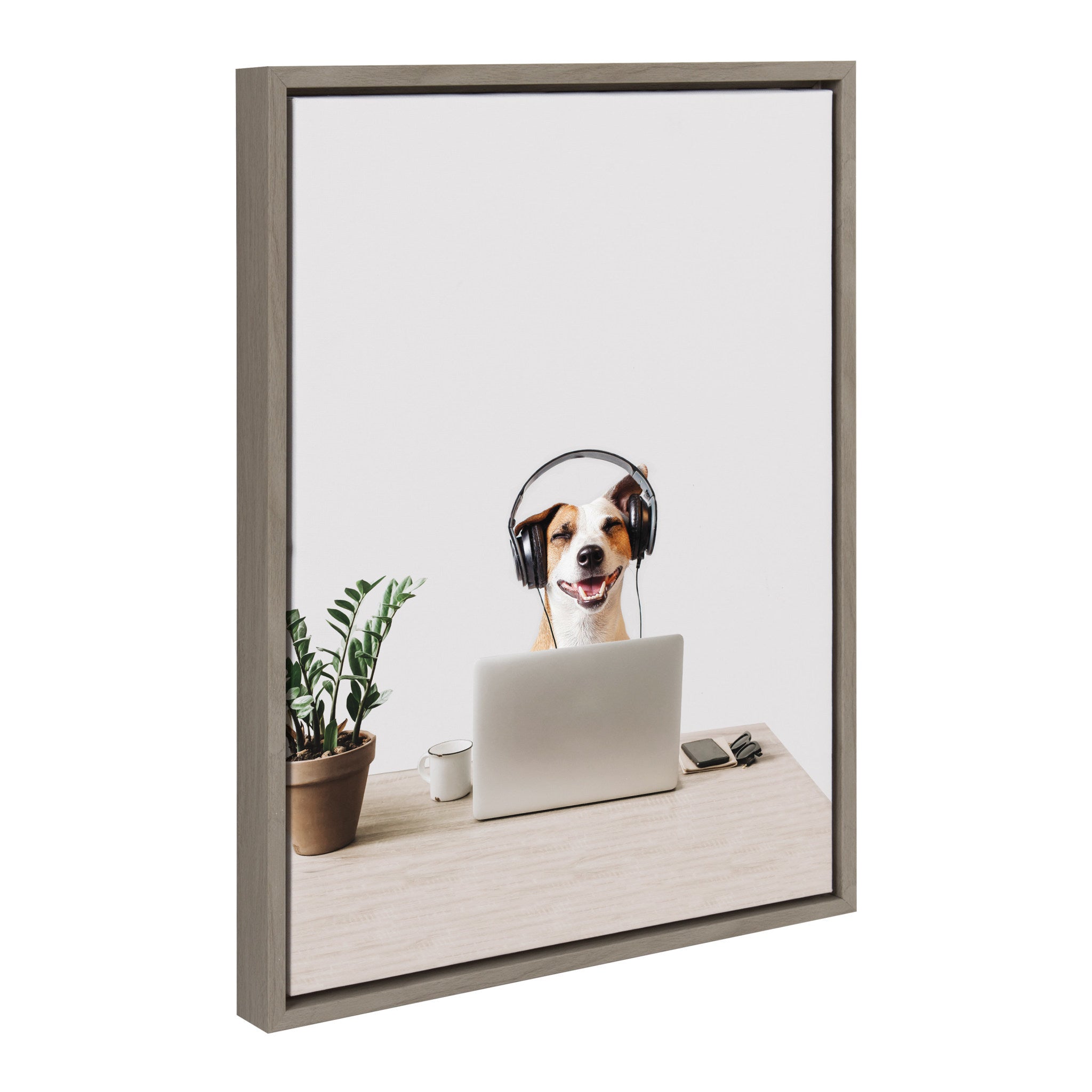 Sylvie You can call me Doug, I’m in IT Framed Canvas by kateandlaurel - product image 2 for Resin Society