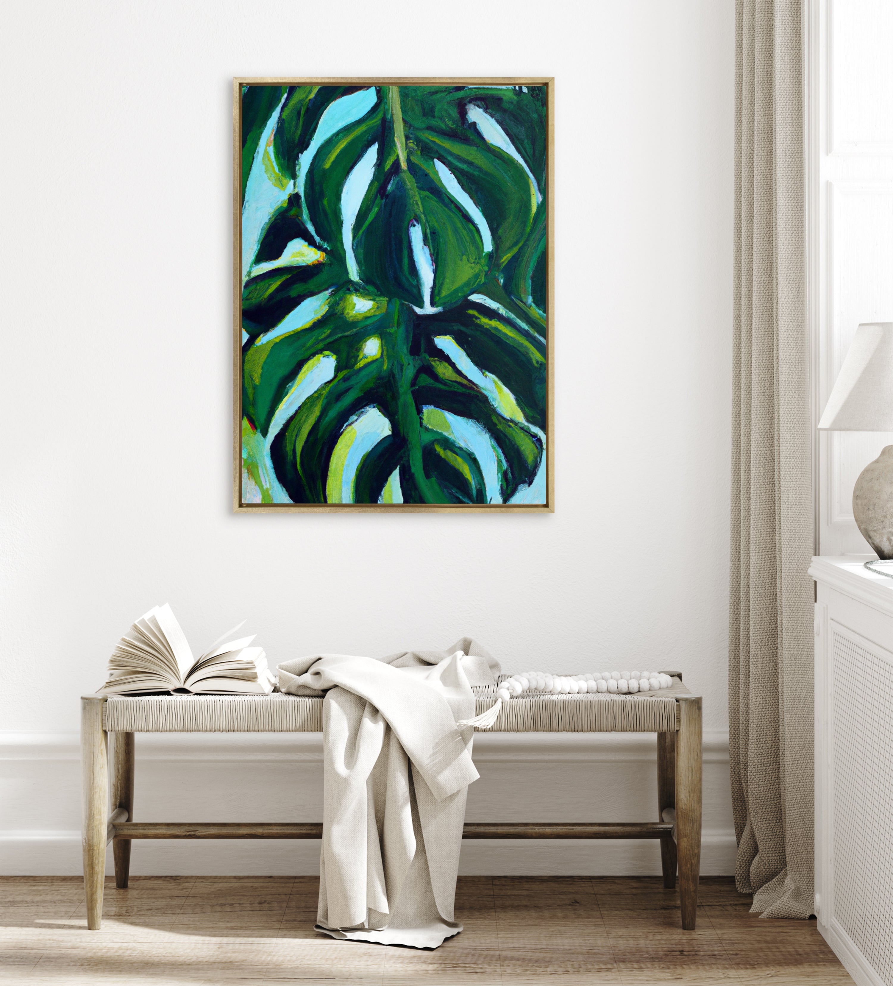 Sylvie Blank Framed Canvas 31x41