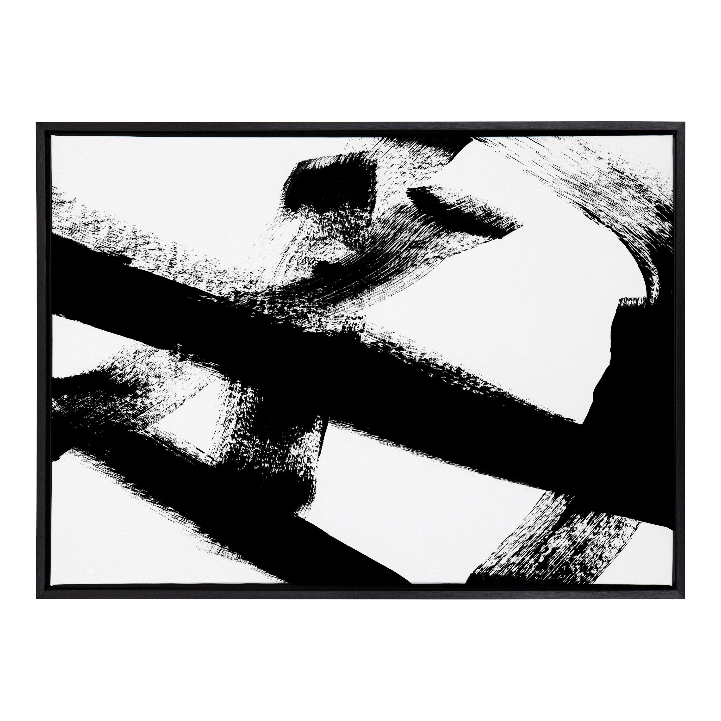 Sylvie Gesture I BW Framed Canvas by kateandlaurel - product image 2 for Resin Society
