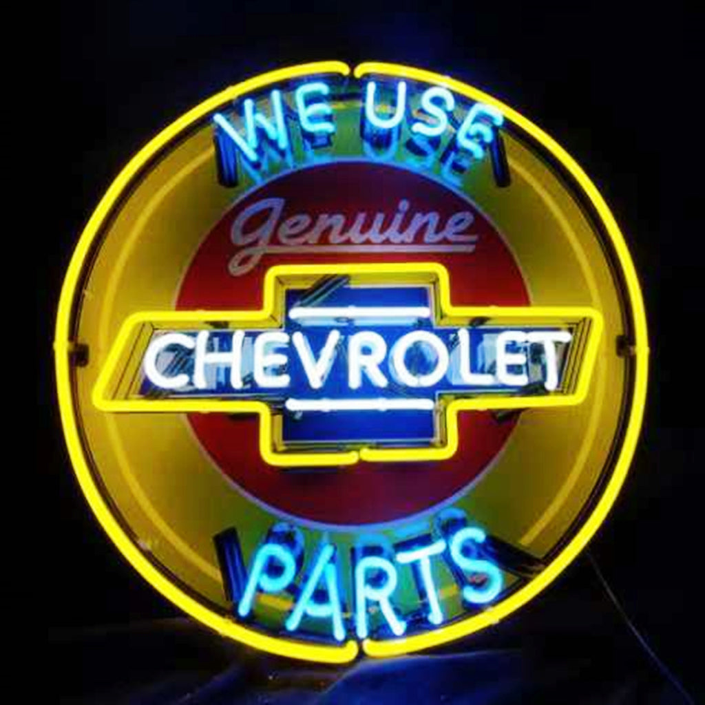 We Use Genuine Chevrolet Parts Neon Signs by Neon Signs Land - product image 2 for Resin Society