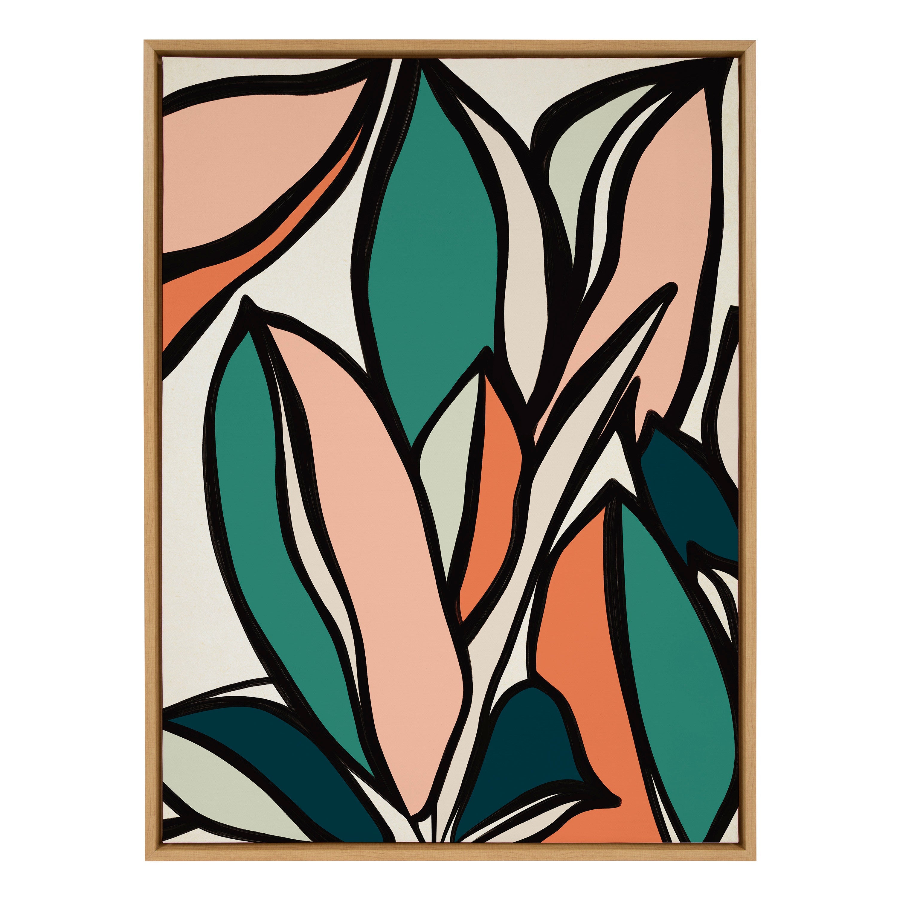Sylvie Fanciful Ficus 2 Framed Canvas by Alicia Bock