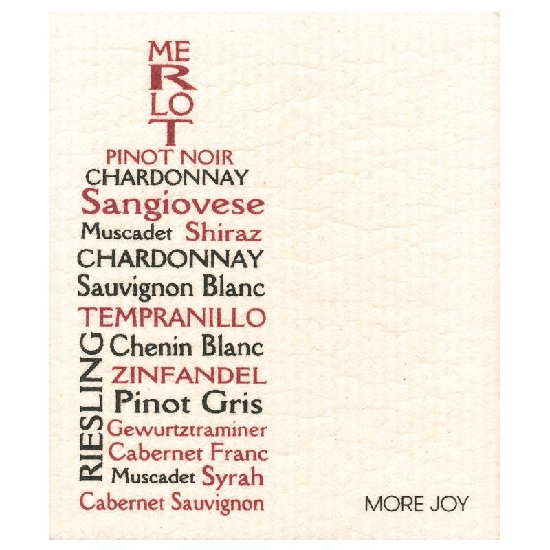 Wine Varietals Swedish Dishcloth by sweetgum home, LLC - main product image for Resin Society