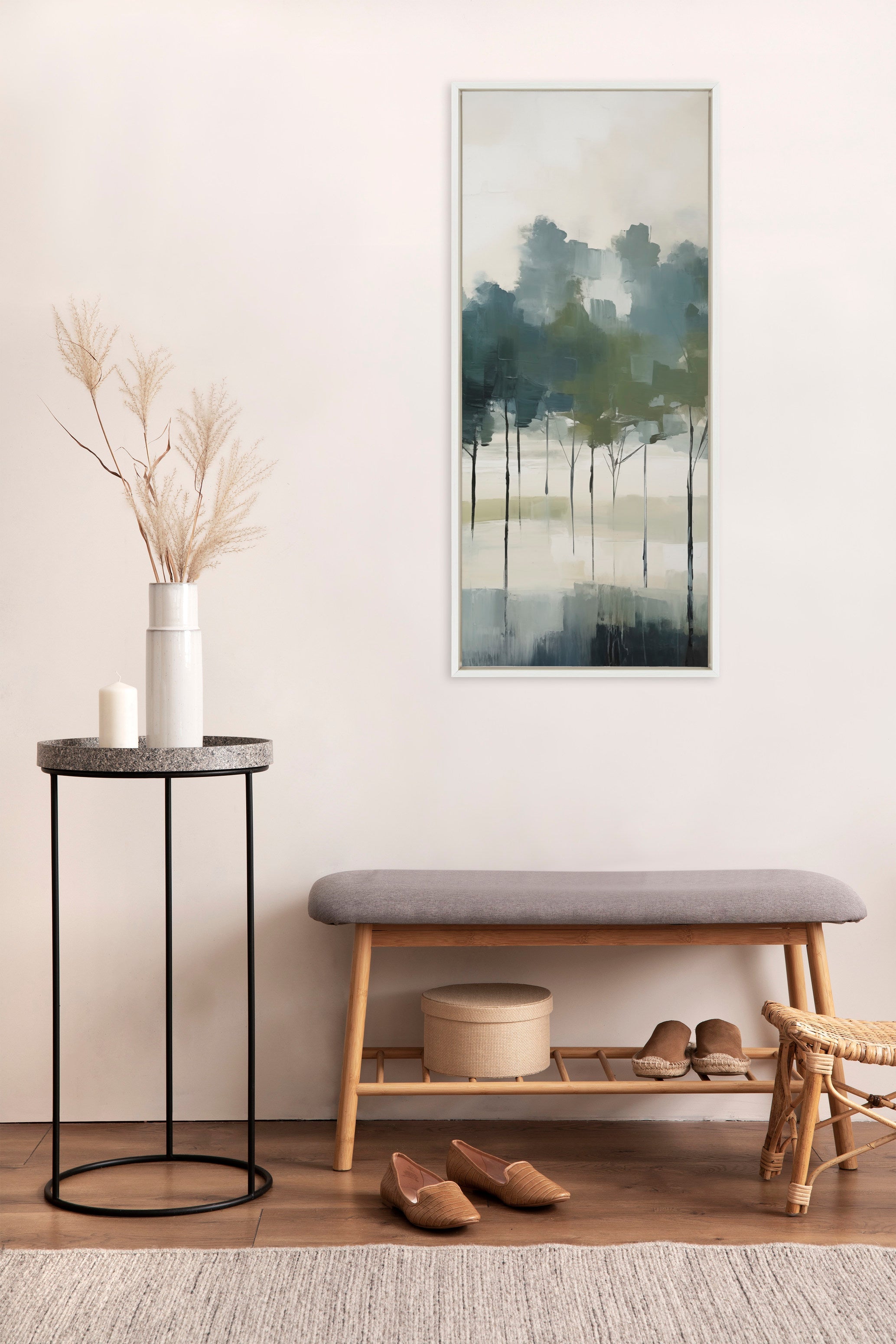 Sylvie Whispering Trees I Framed Canvas by Amy Lighthall