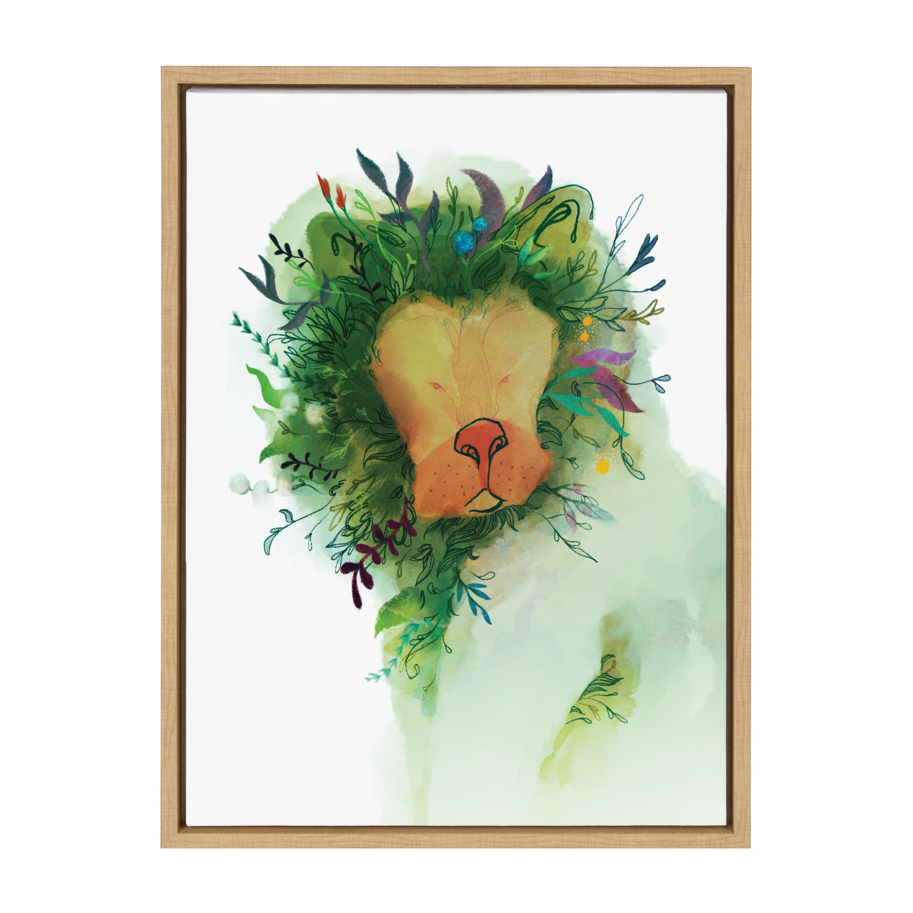 Sylvie Jungle King Framed Canvas by Faryn Hughes