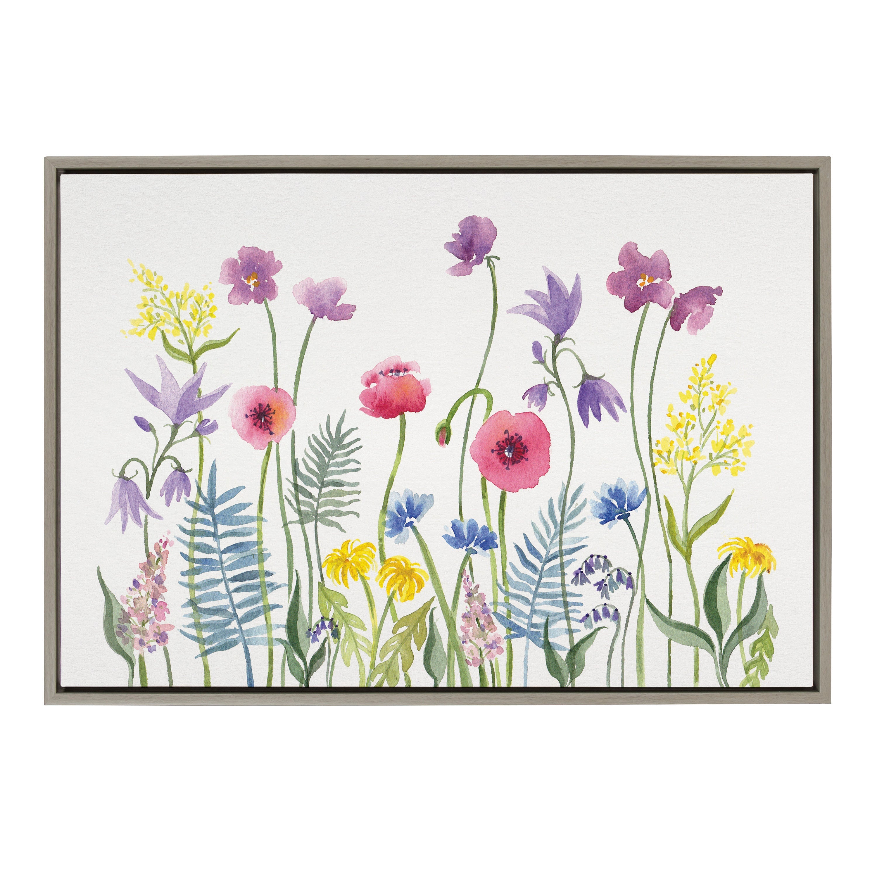 Sylvie Wildflorals Framed Canvas by kateandlaurel - product image 9 for Resin Society