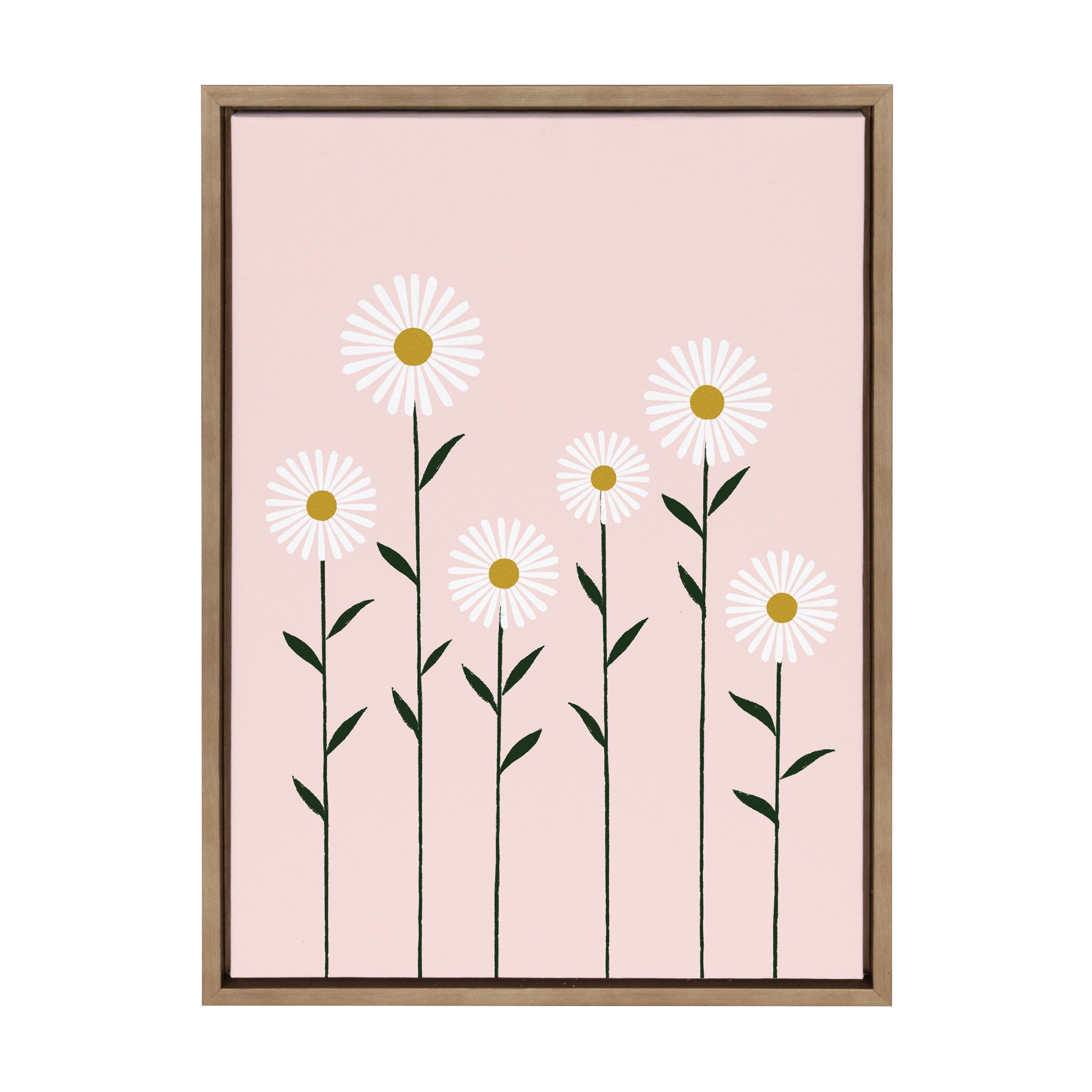 Sylvie Daisies Framed Canvas by kateandlaurel - main product image for Resin Society