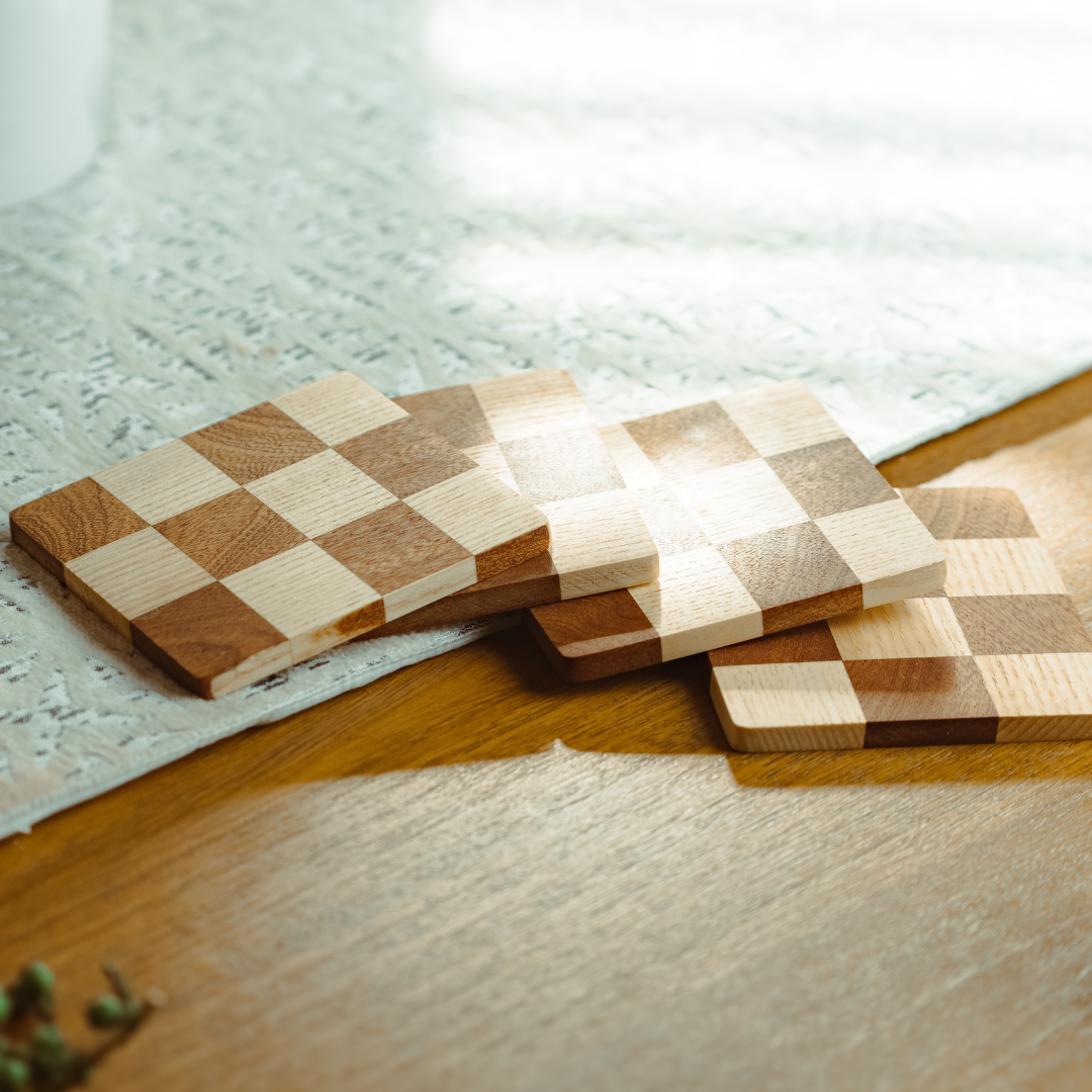 Handcrafted Coasters — Wood, Slate, Epoxy & Marble & Wood by workboots&glasses - product image 6 for Resin Society