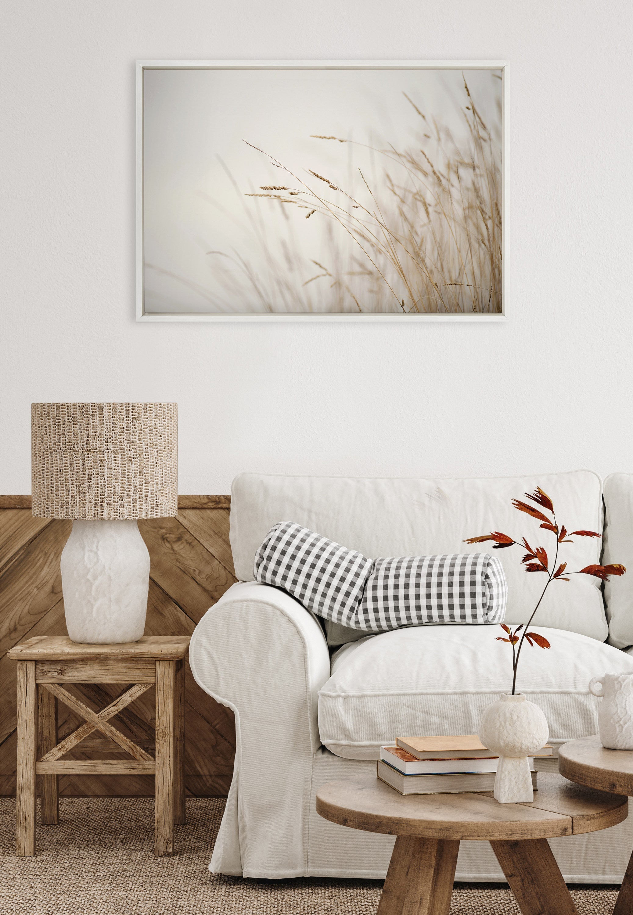Sylvie Marsh Grass No 1 Framed Canvas by Crystal Lynn Collins