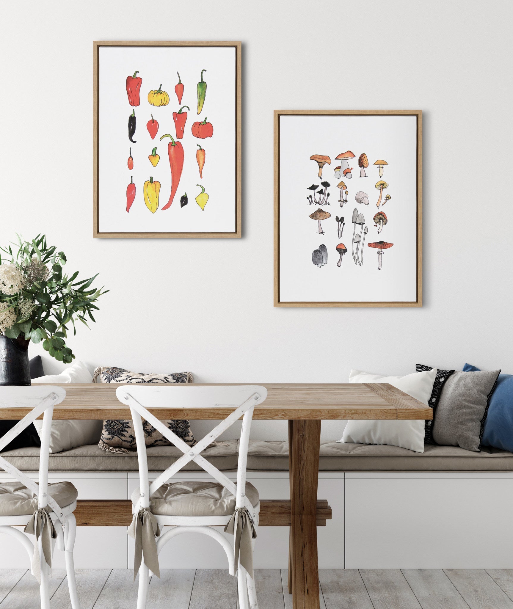 Sylvie Peppers Framed Canvas by kateandlaurel - product image 8 for Resin Society