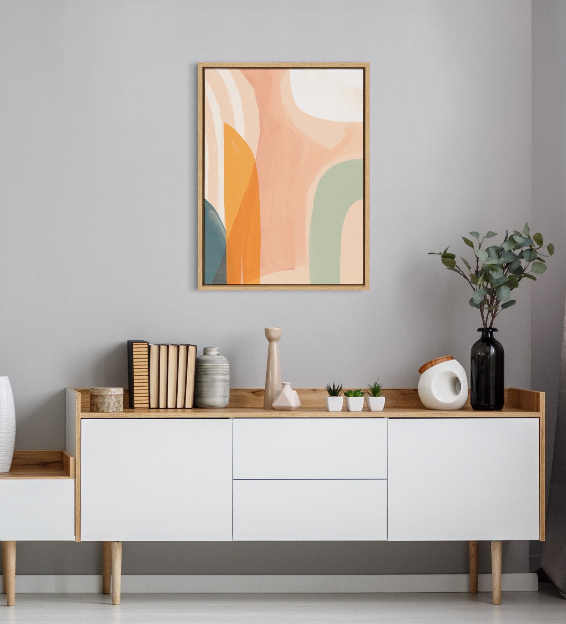 Sylvie Sunrise Over Marrakesh Framed Canvas by kateandlaurel - product image 7 for Resin Society