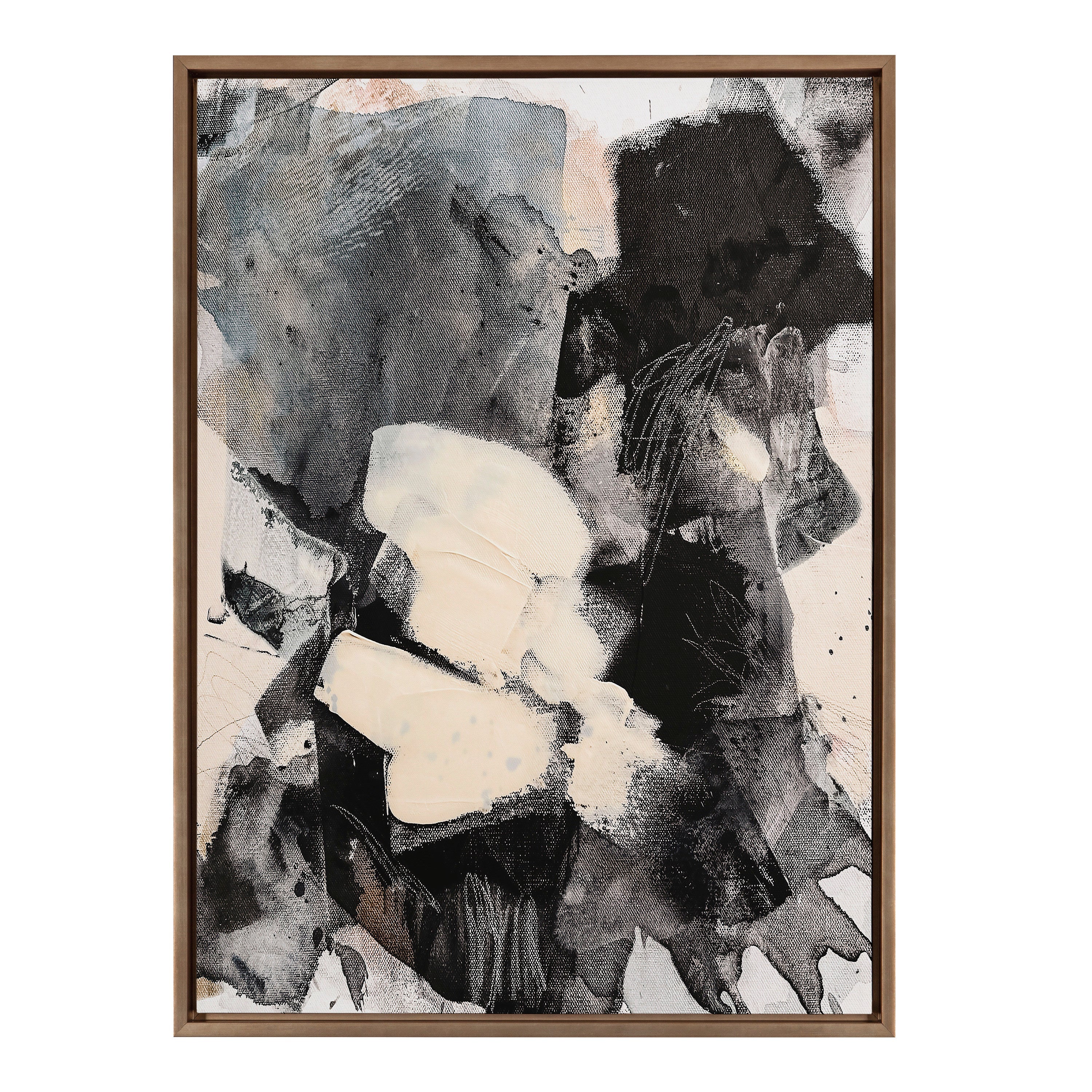 Sylvie Painted Flow III Framed Canvas by Amy Lighthall