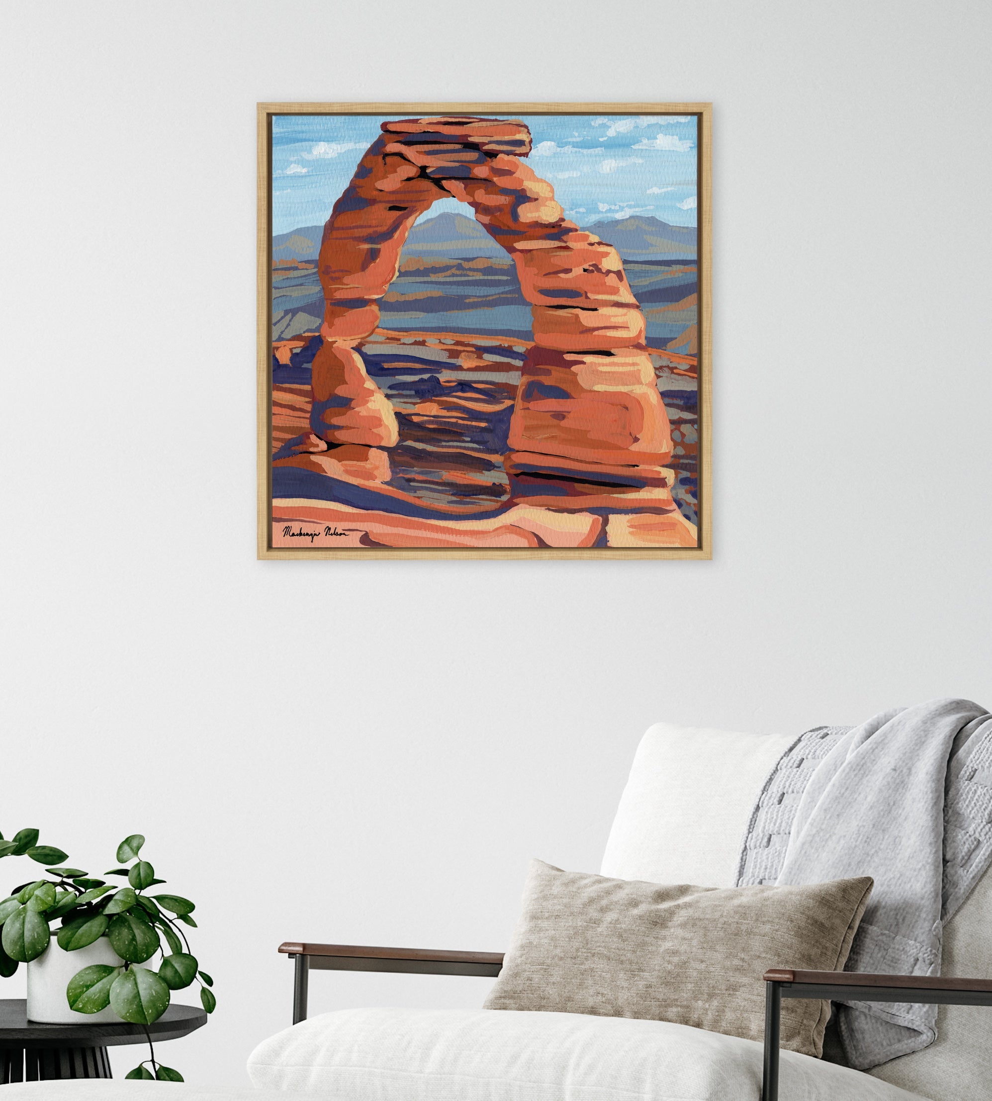 Sylvie Arches Framed Canvas by Mackenzie Nelson