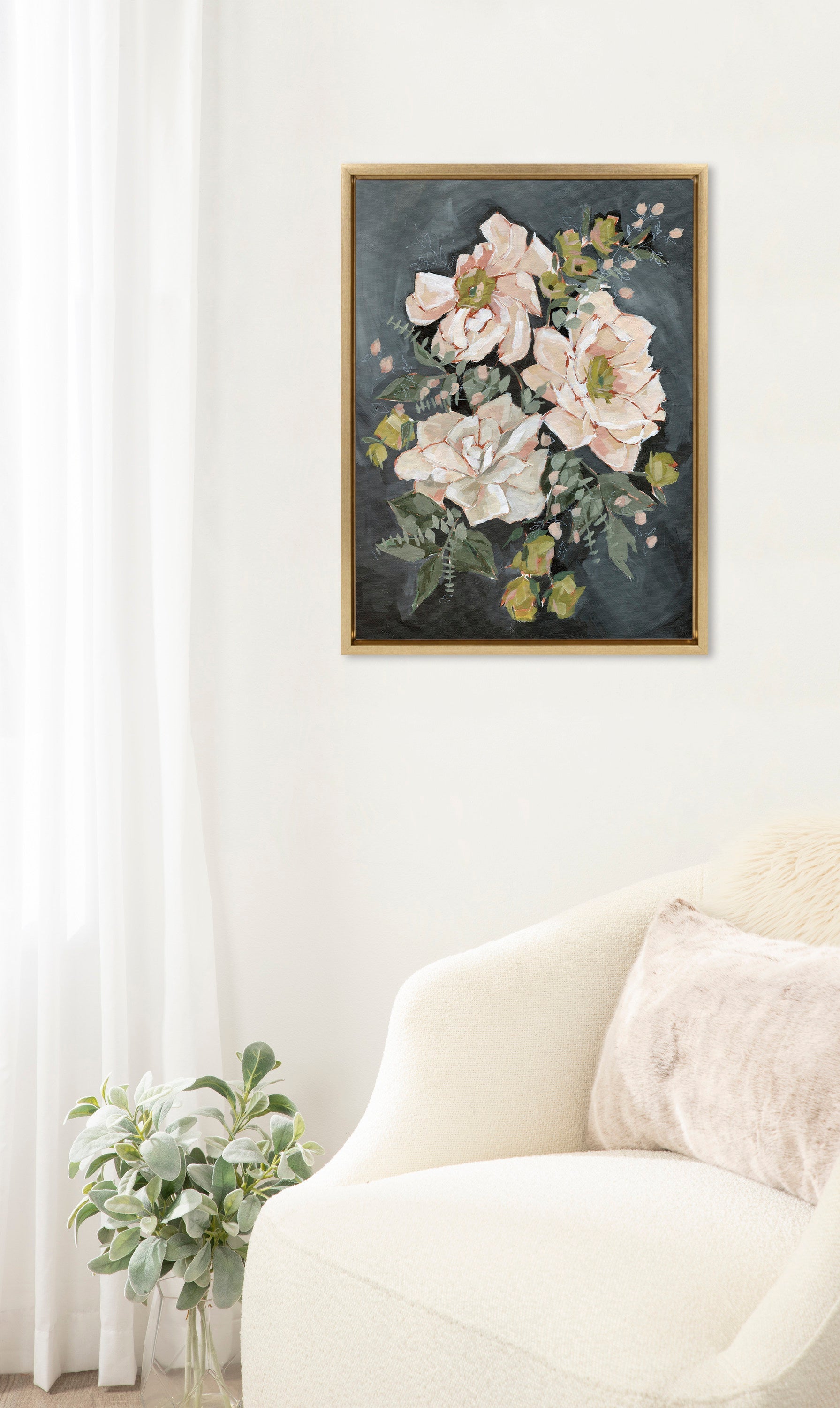 Sylvie Day 24 Framed Canvas by Annie Quigley