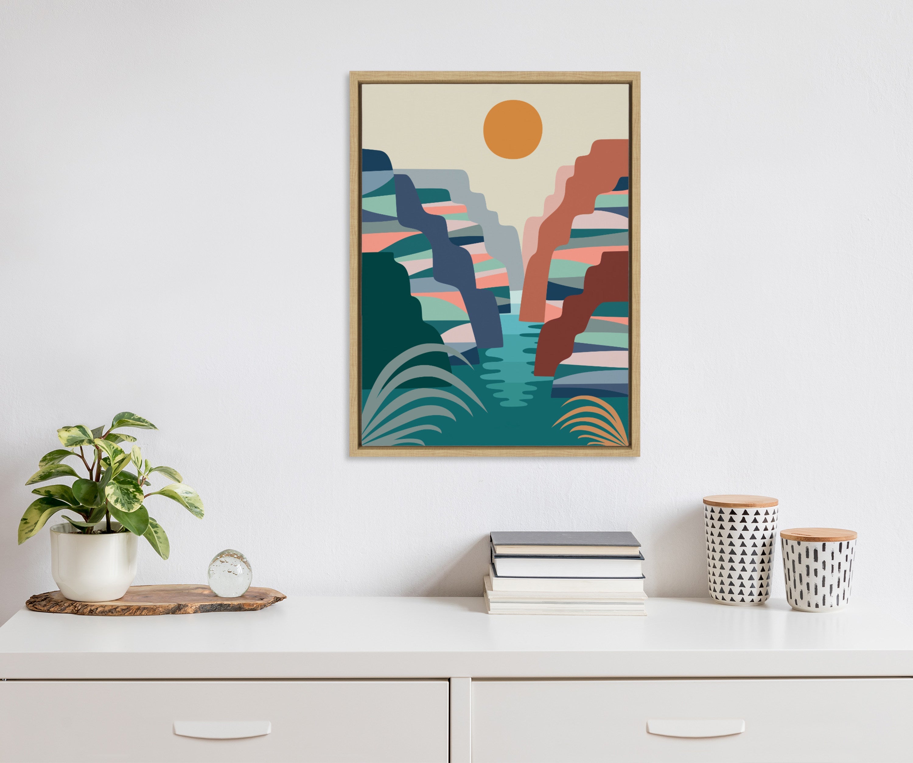 Sylvie Grand Canyon Framed Canvas by Rachel Lee