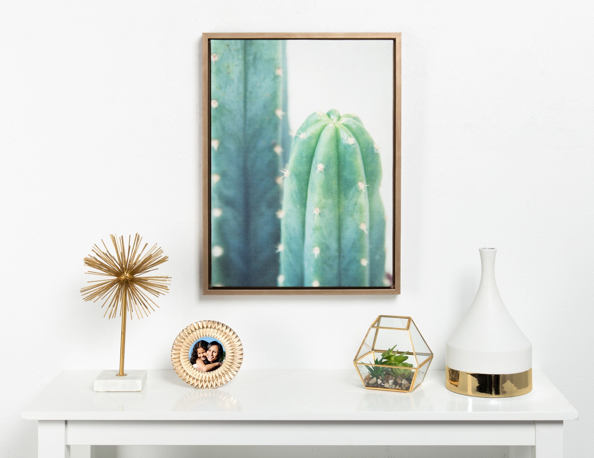 Sylvie Cactus Framed Canvas by kateandlaurel - product image 5 for Resin Society
