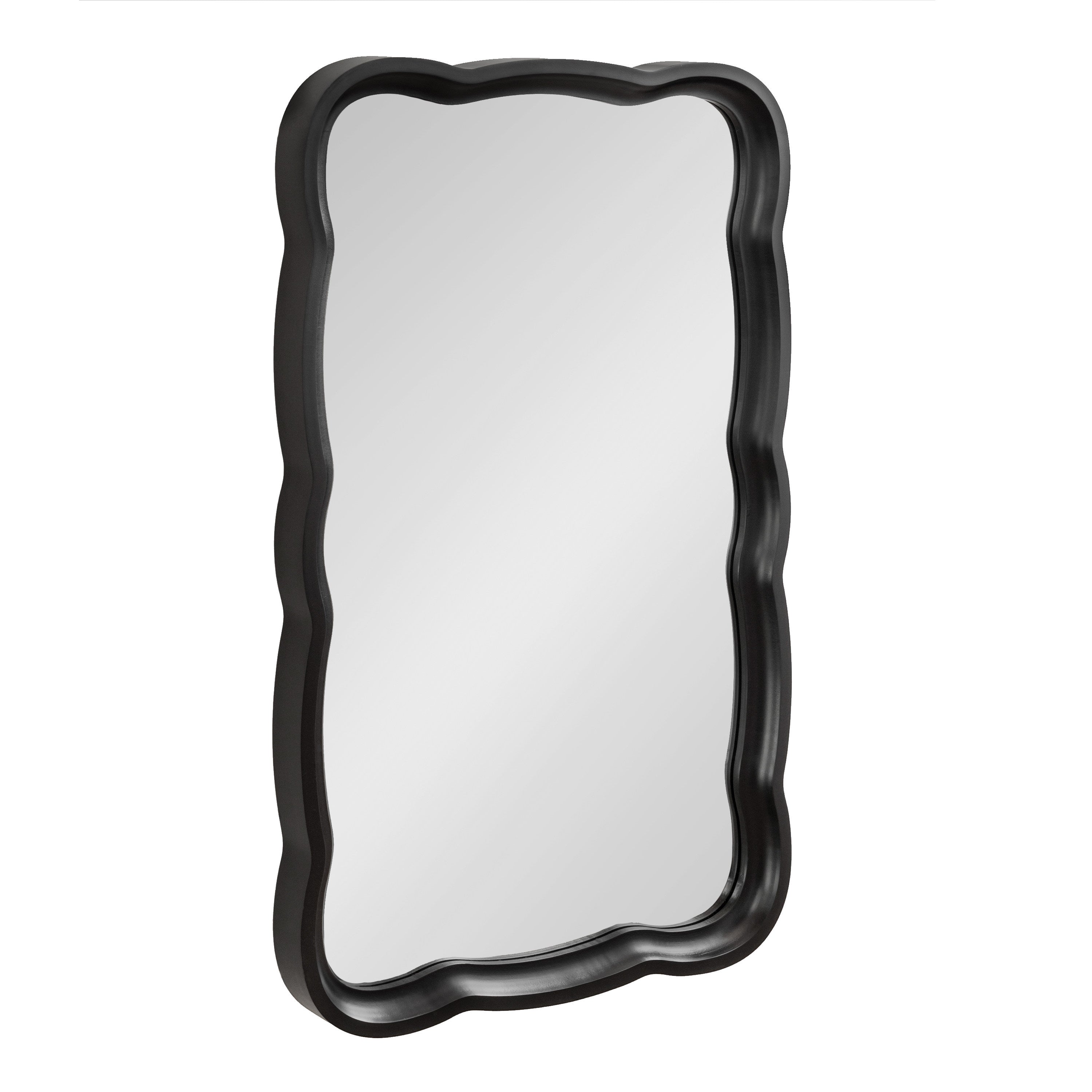 Hatherleigh Scallop Wood Wall Mirror by kateandlaurel - product image 9 for Resin Society