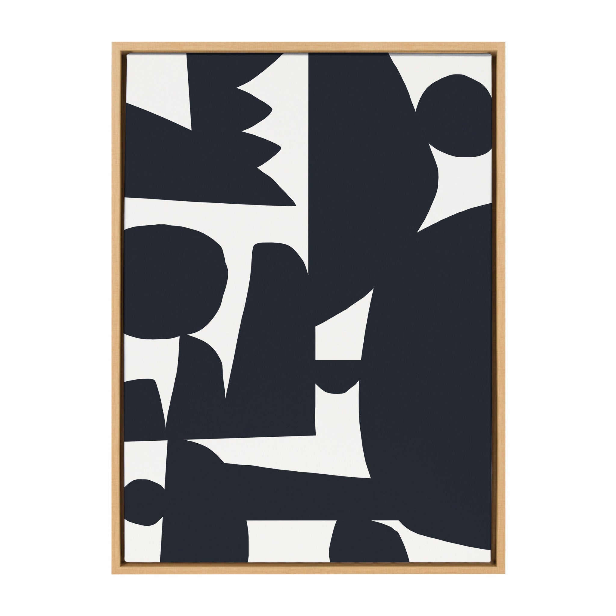 Sylvie Quiet Jungle 1 Framed Canvas by kateandlaurel - main product image for Resin Society