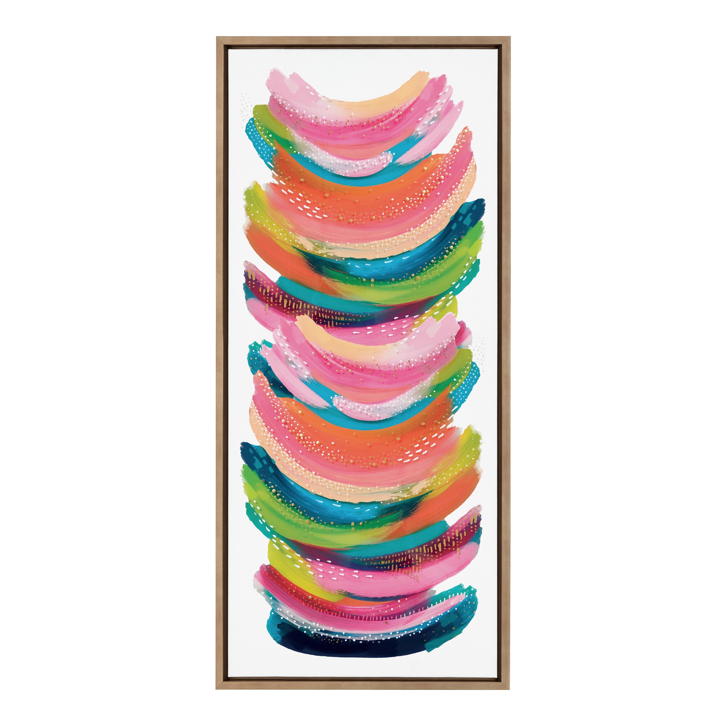 Sylvie Bright Abstract Framed Canvas by kateandlaurel - product image 20 for Resin Society
