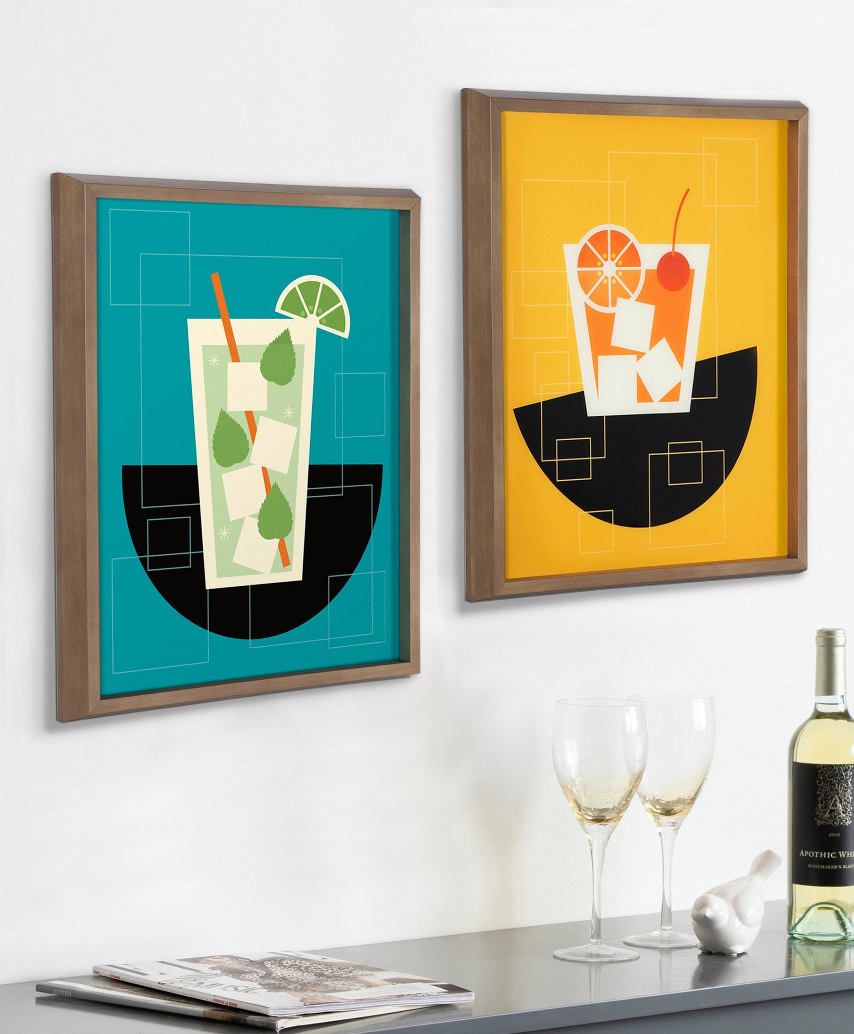 Blake Mojito Framed Printed Art by Amber Leaders Designs
