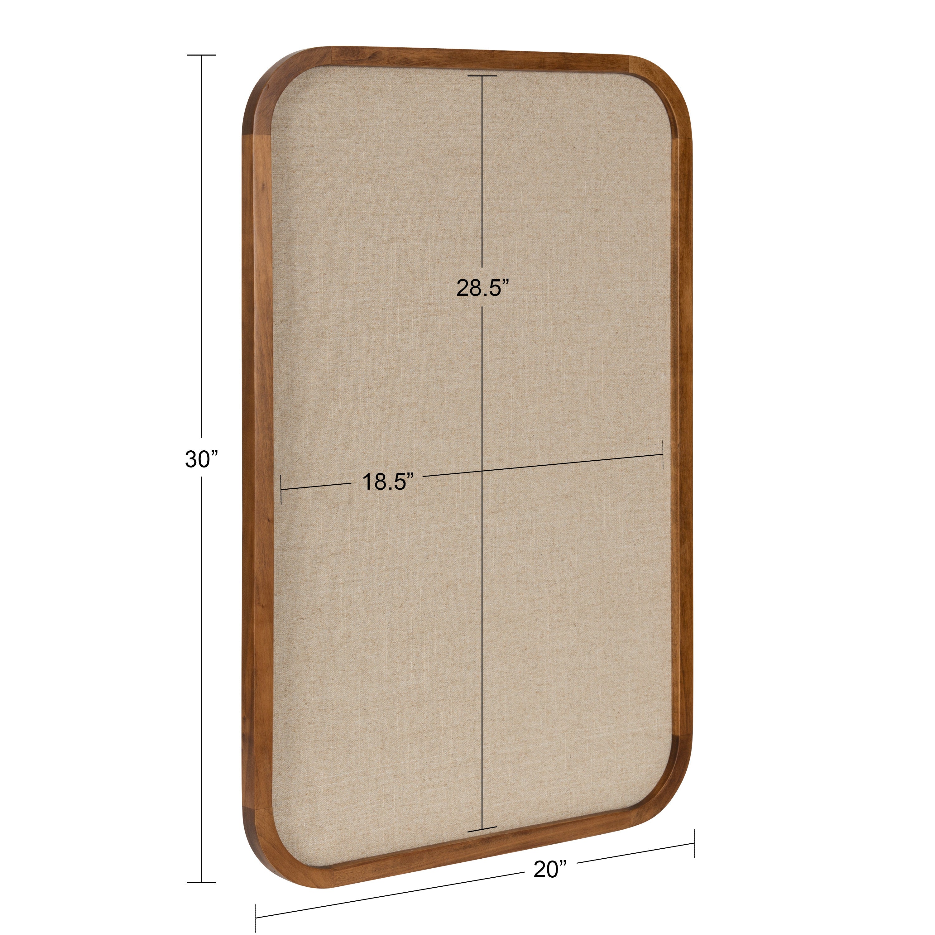 Hutton Wood Framed Fabric Pinboard by kateandlaurel - product image 17 for Resin Society