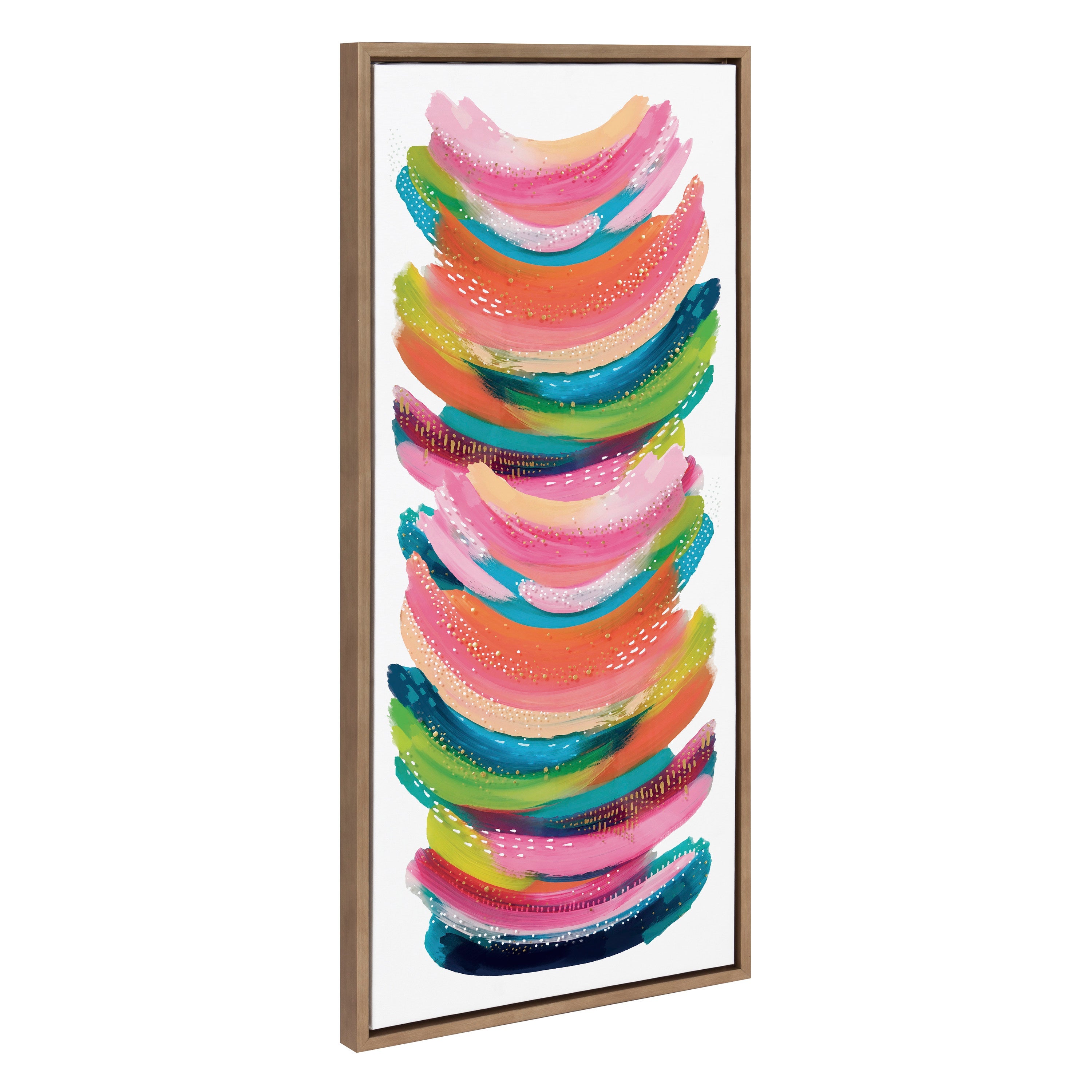 Sylvie Bright Abstract Framed Canvas by kateandlaurel - product image 19 for Resin Society