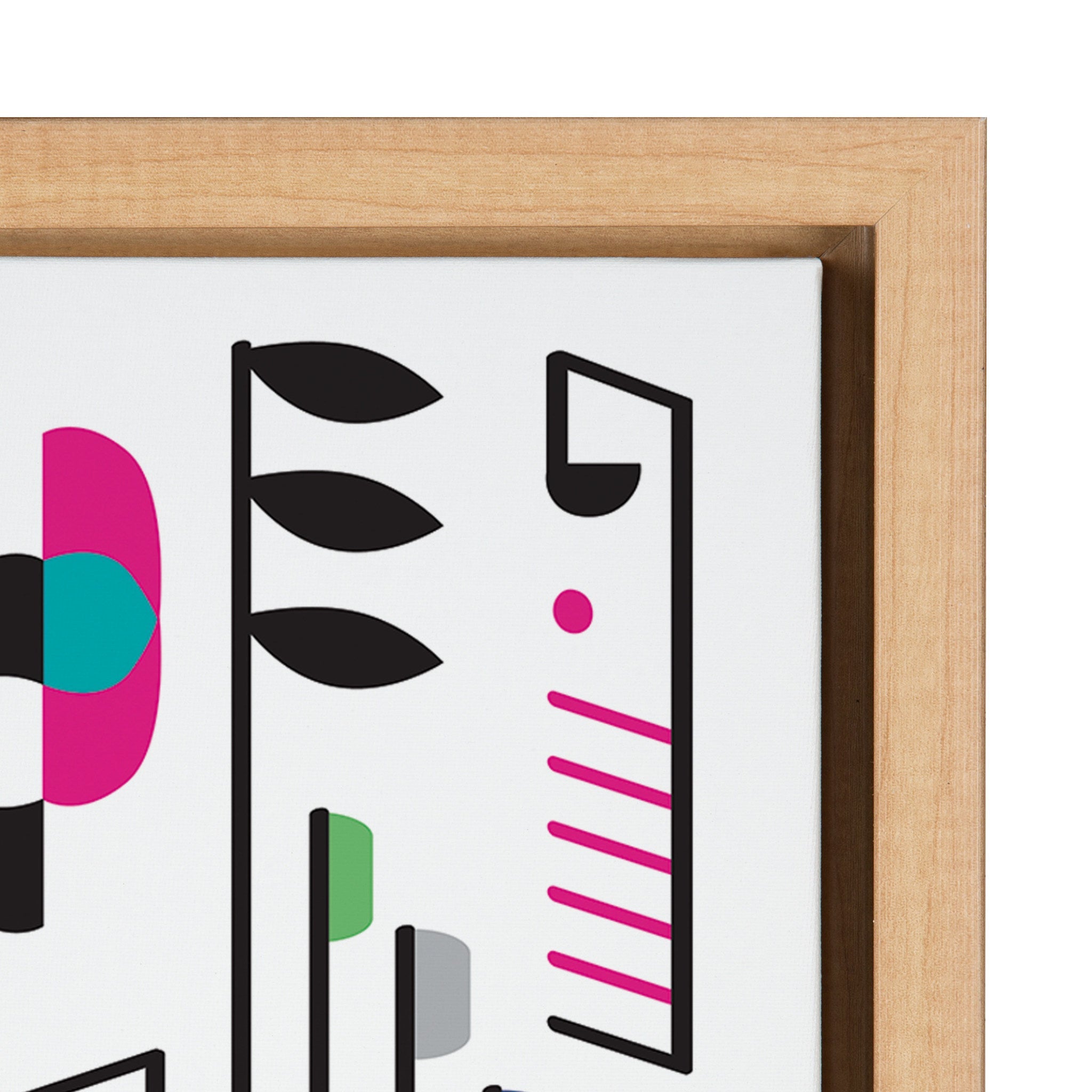 Sylvie Music Notes Framed Canvas by kateandlaurel - product image 3 for Resin Society