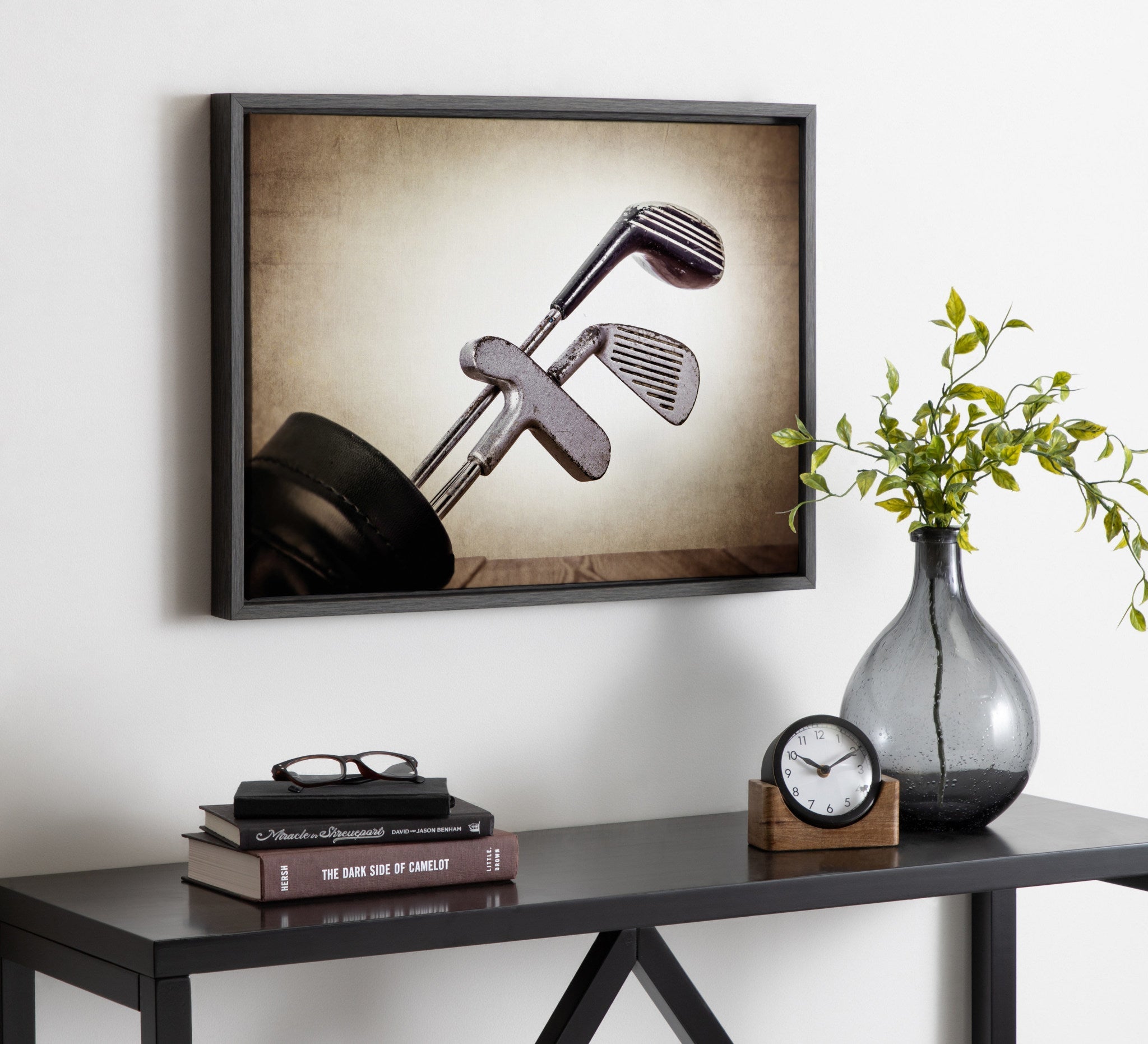Sylvie Golf Clubs Framed Canvas by kateandlaurel - product image 7 for Resin Society