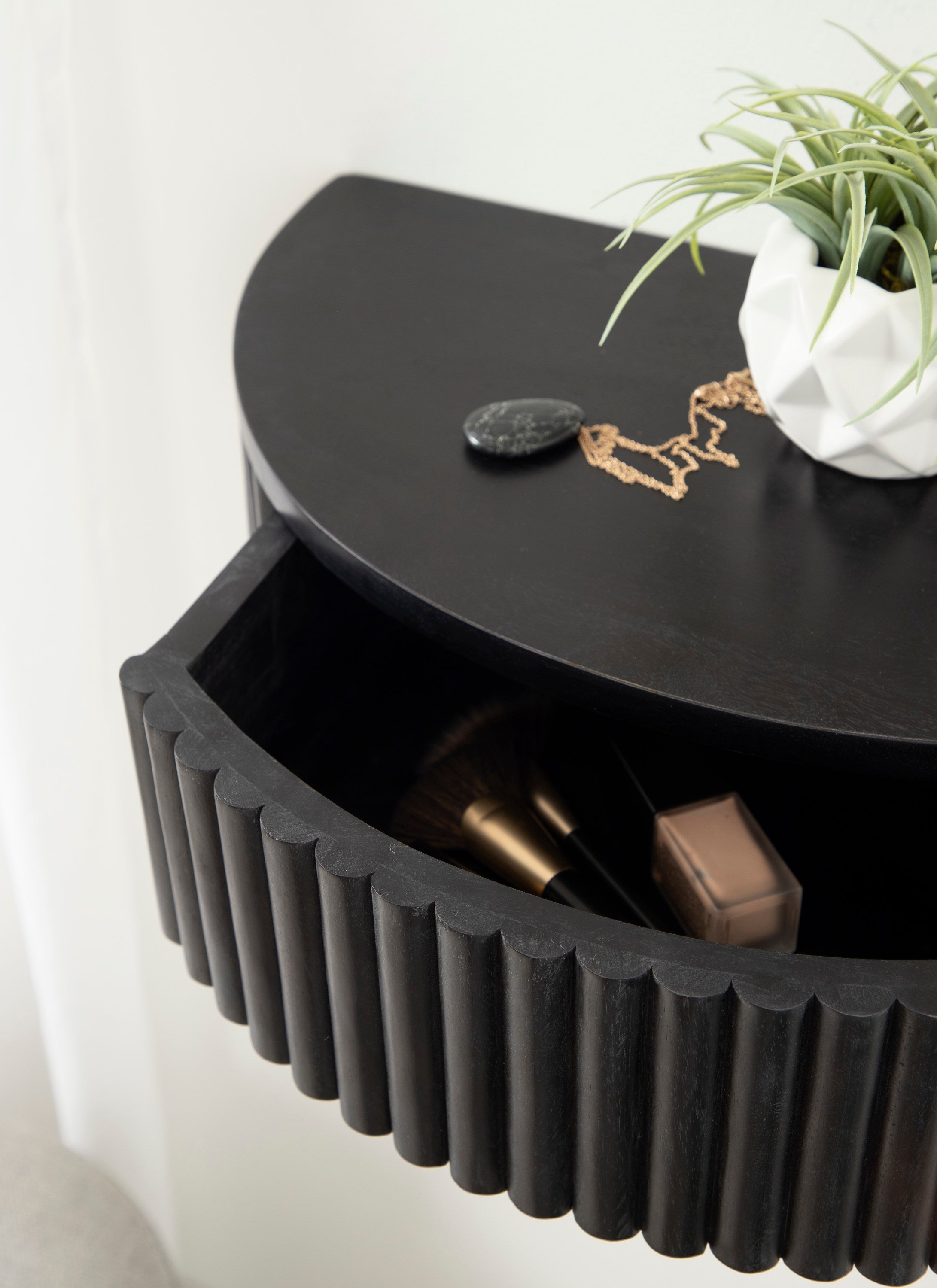 Reid Ribbed Floating Side Table