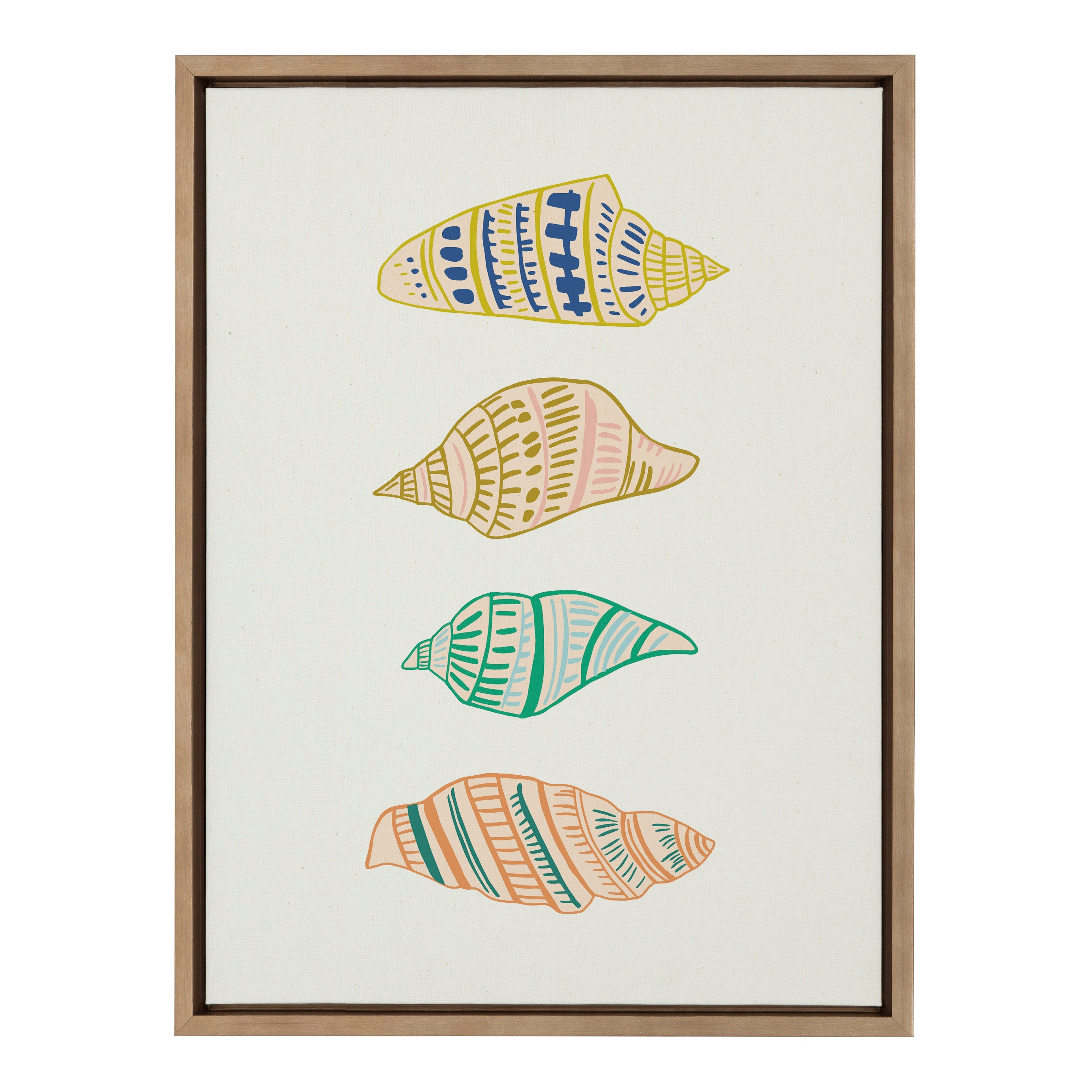 Sylvie Ocean Treasures Framed Canvas by kateandlaurel - product image 10 for Resin Society