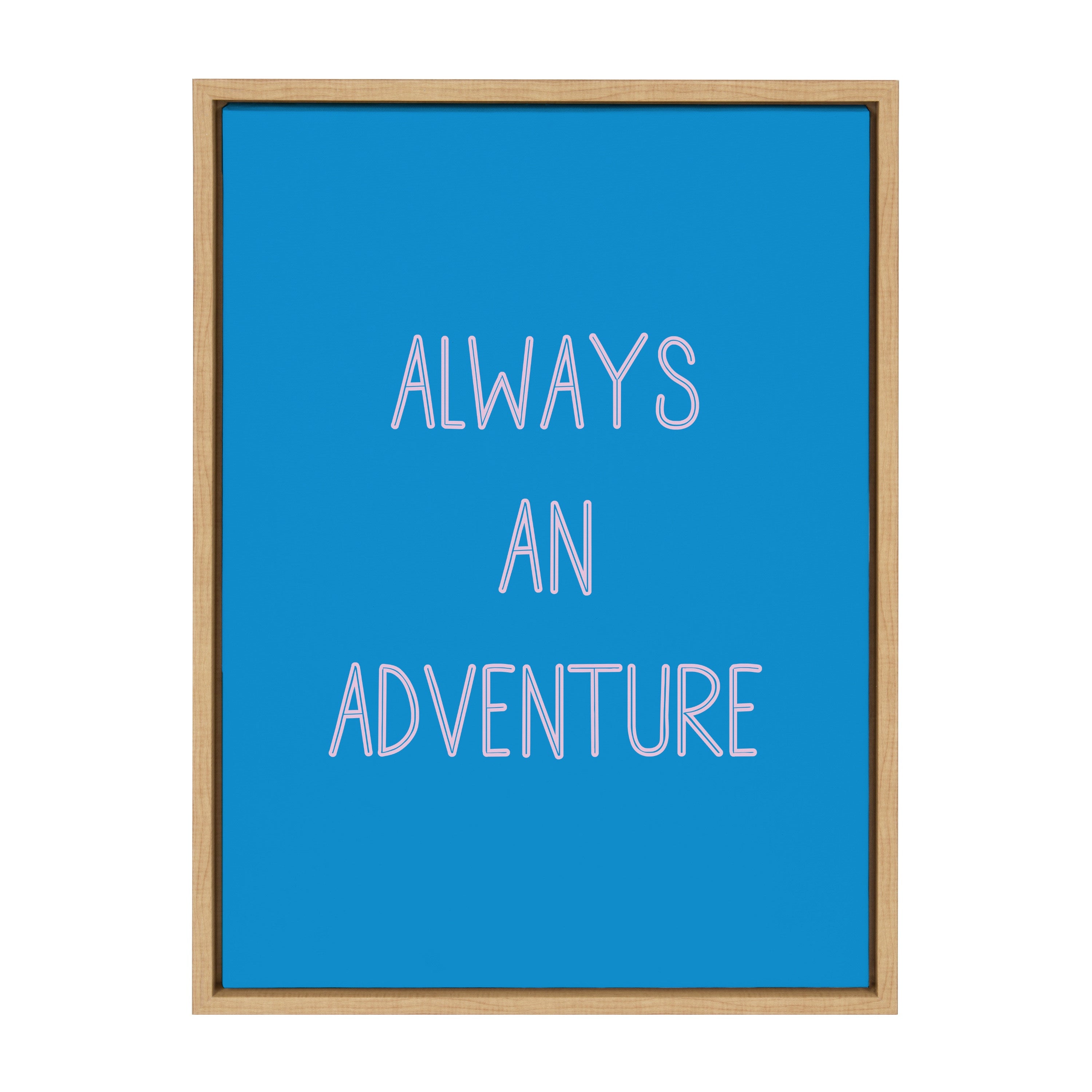 Sylvie Always an Adventure Framed Canvas by kateandlaurel - product image 9 for Resin Society