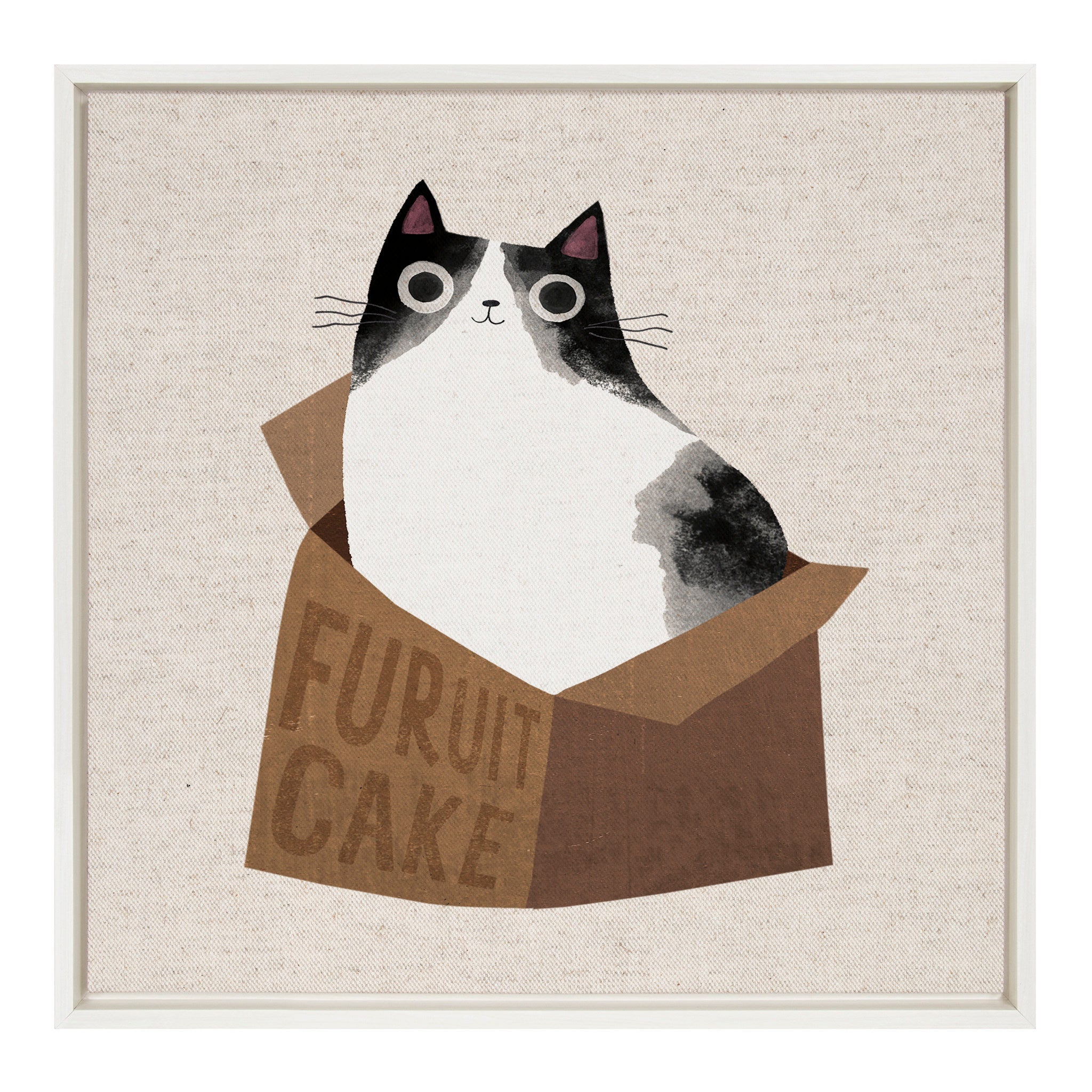 Sylvie Furuit Cake Framed Canvas by Planet Cat