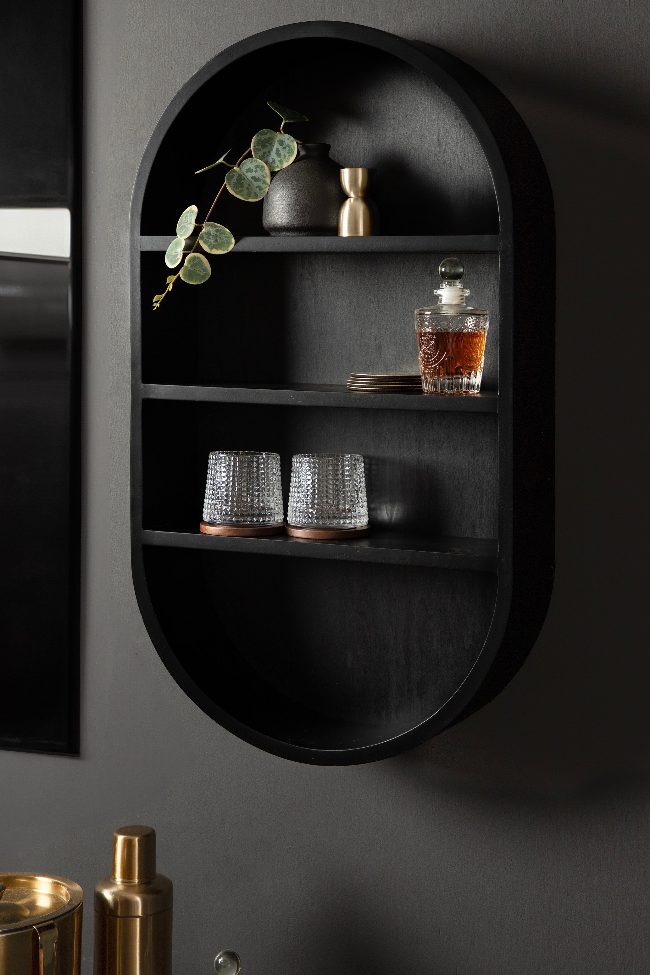Hutton Wood Capsule Wall Shelf by kateandlaurel - product image 18 for Resin Society