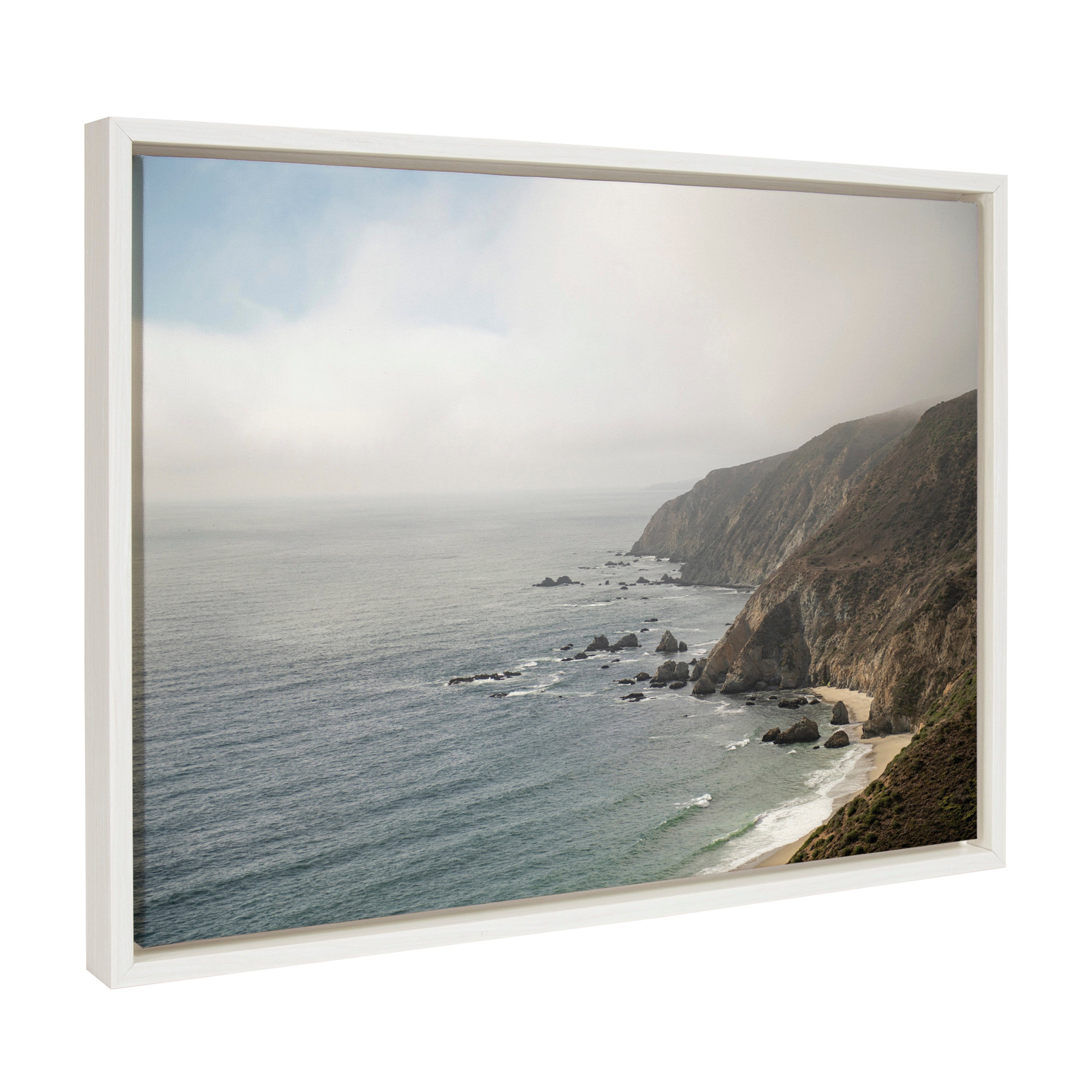 Sylvie Wild Coast No 2 Framed Canvas by kateandlaurel - product image 7 for Resin Society