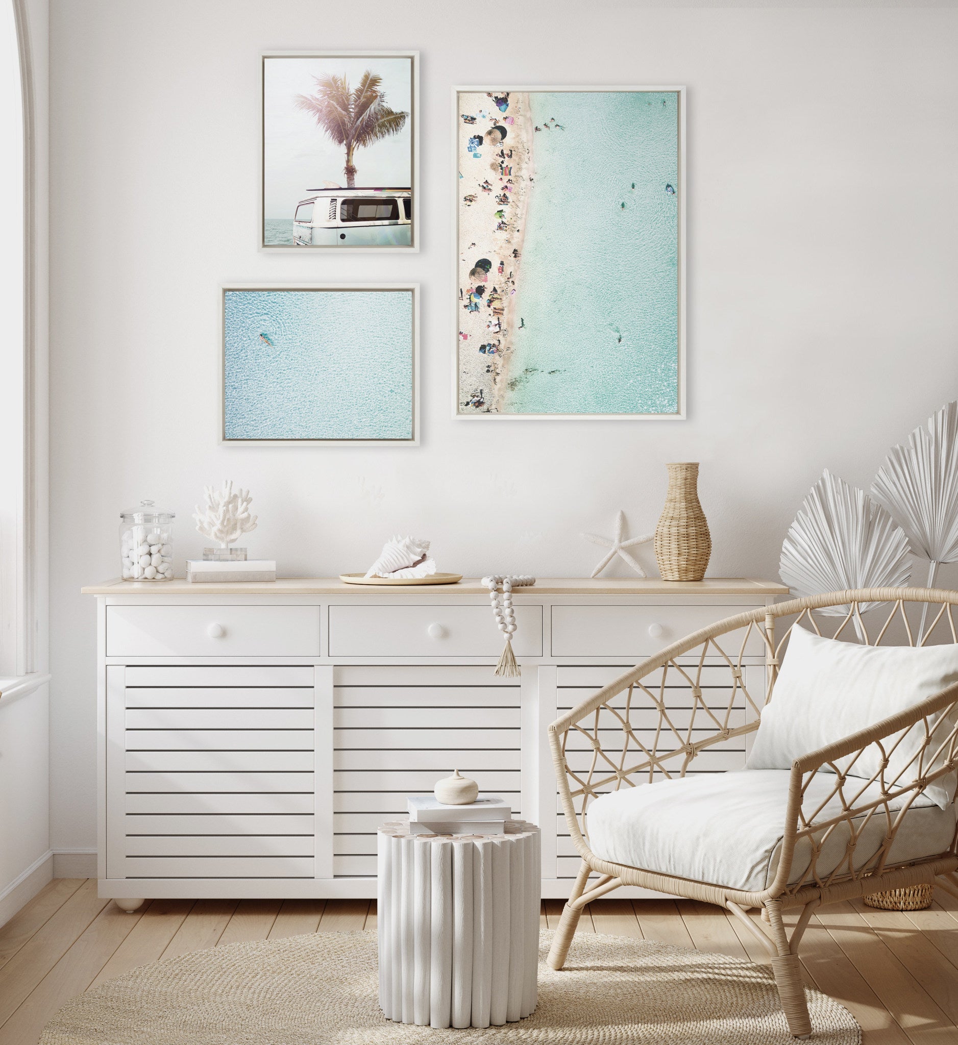 Sylvie Turquoise Beach from Above 2 by kateandlaurel - product image 5 for Resin Society