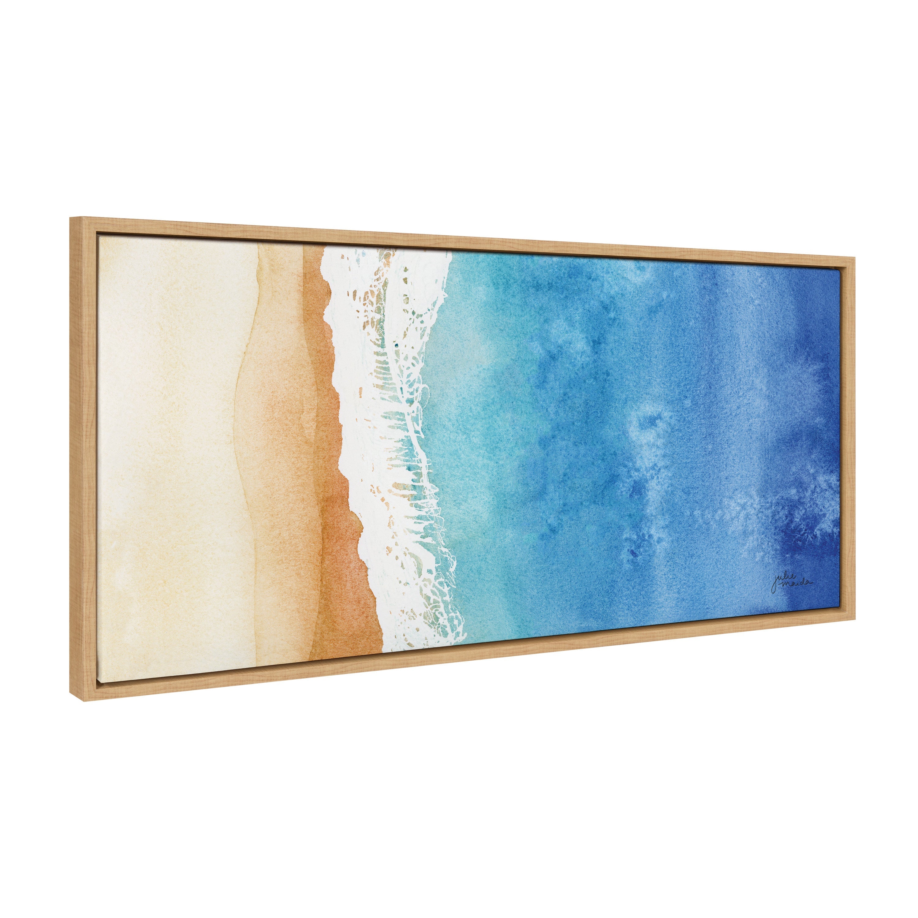 Sylvie Ocean Wake Framed Canvas by kateandlaurel - product image 7 for Resin Society