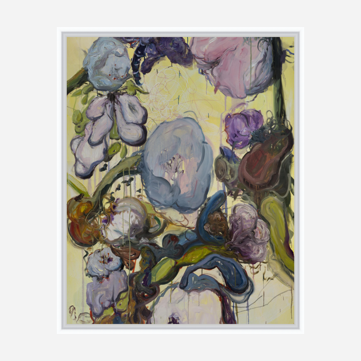 Yellow Flower Artist Enhanced Canvas Print by John Beard Collection - product image 6 for Resin Society