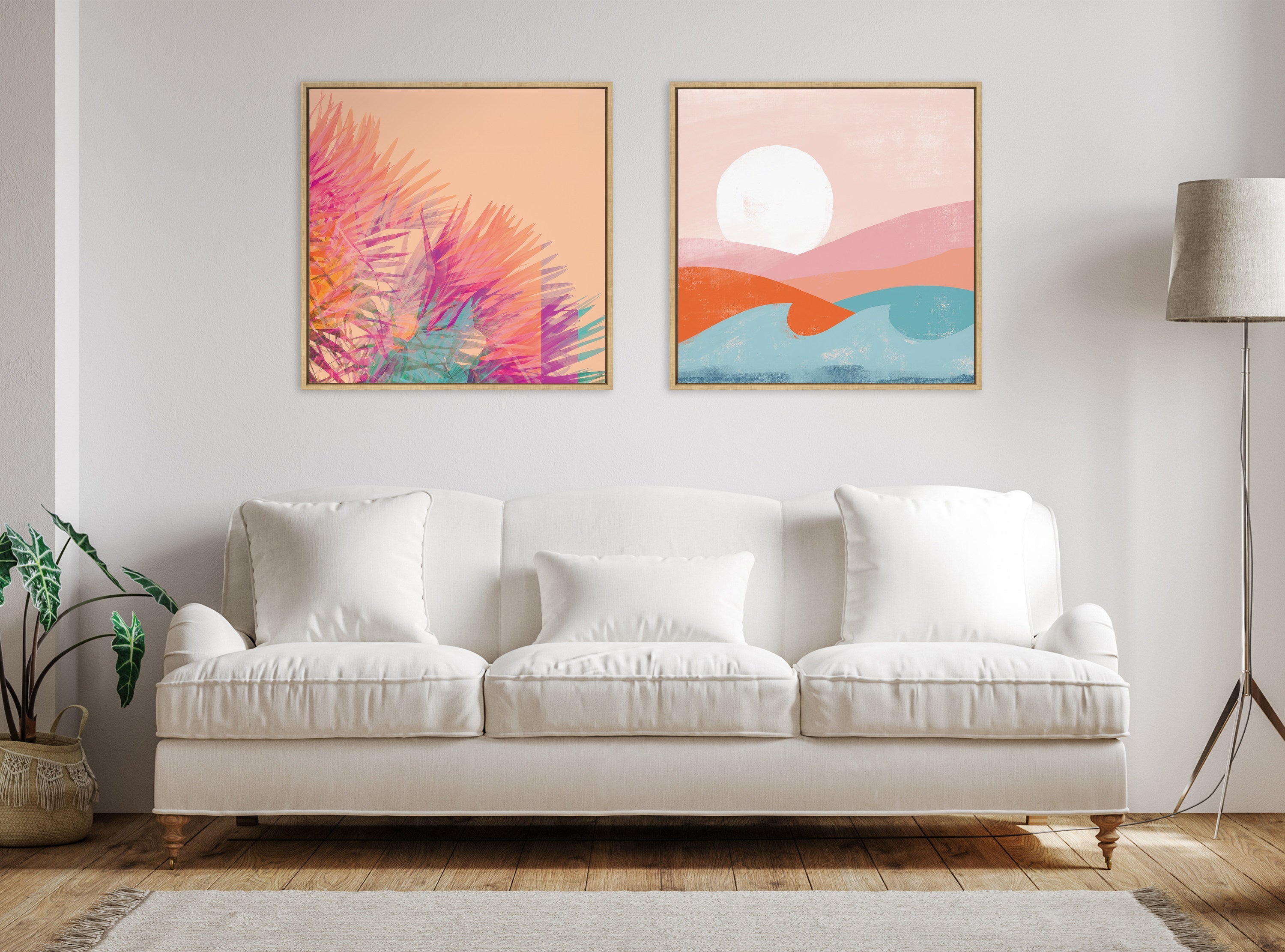 Sylvie Sun Burn 2 Framed Canvas by Alicia Bock