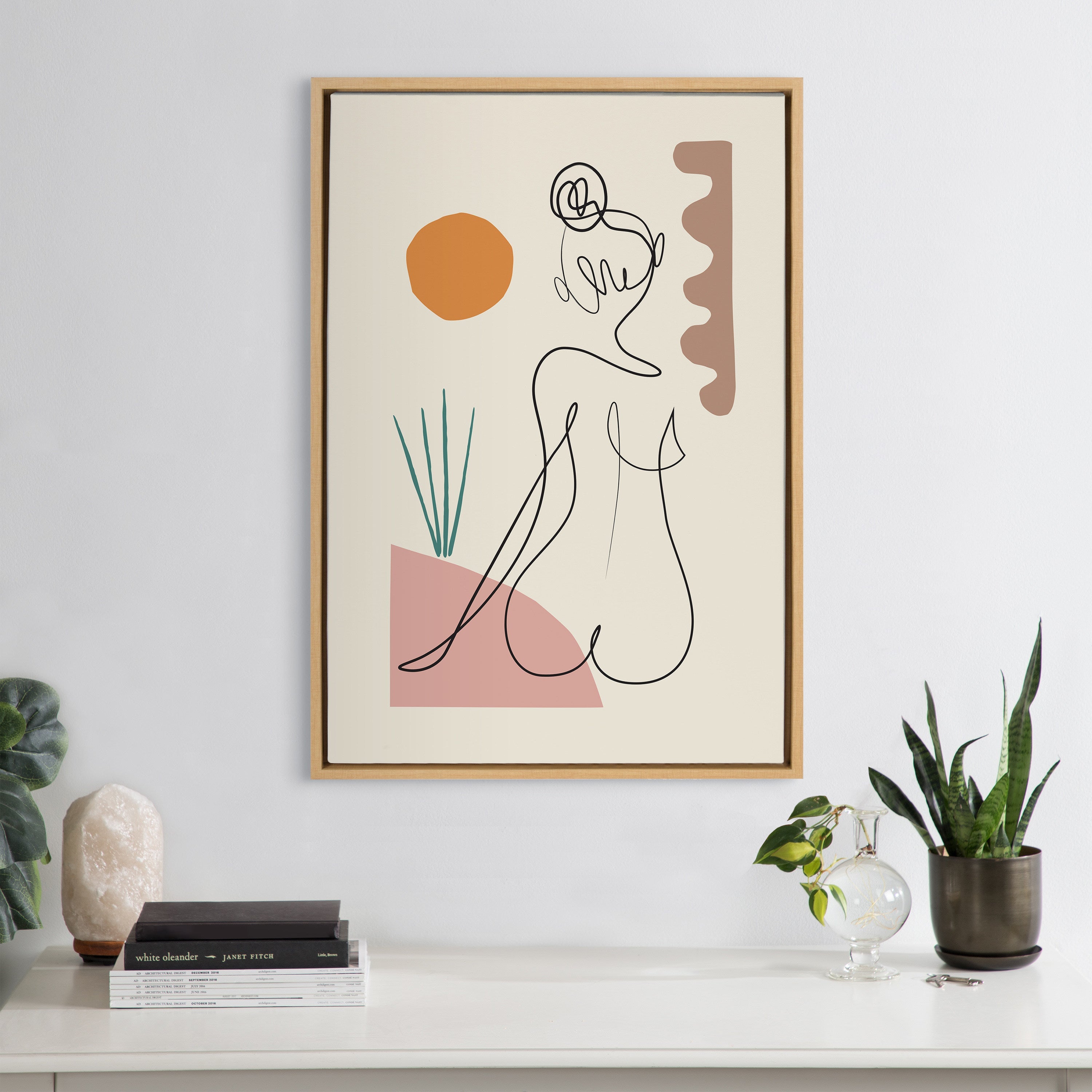 Sylvie Sunset Framed Canvas by kateandlaurel - product image 10 for Resin Society