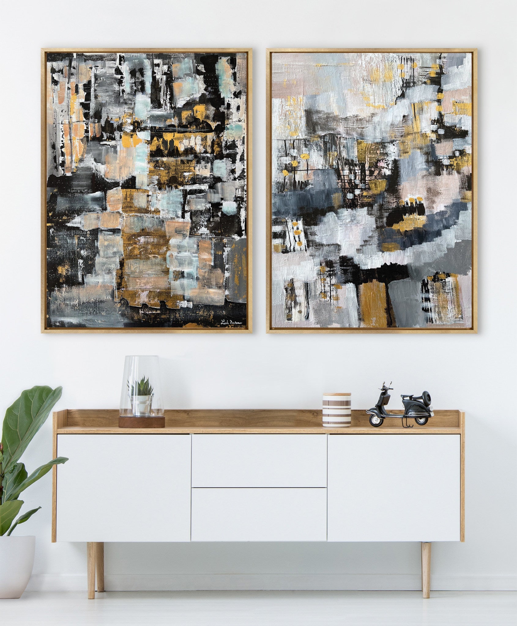 Sylvie The Industrial Revolution Framed Canvas by Leah Nadeau