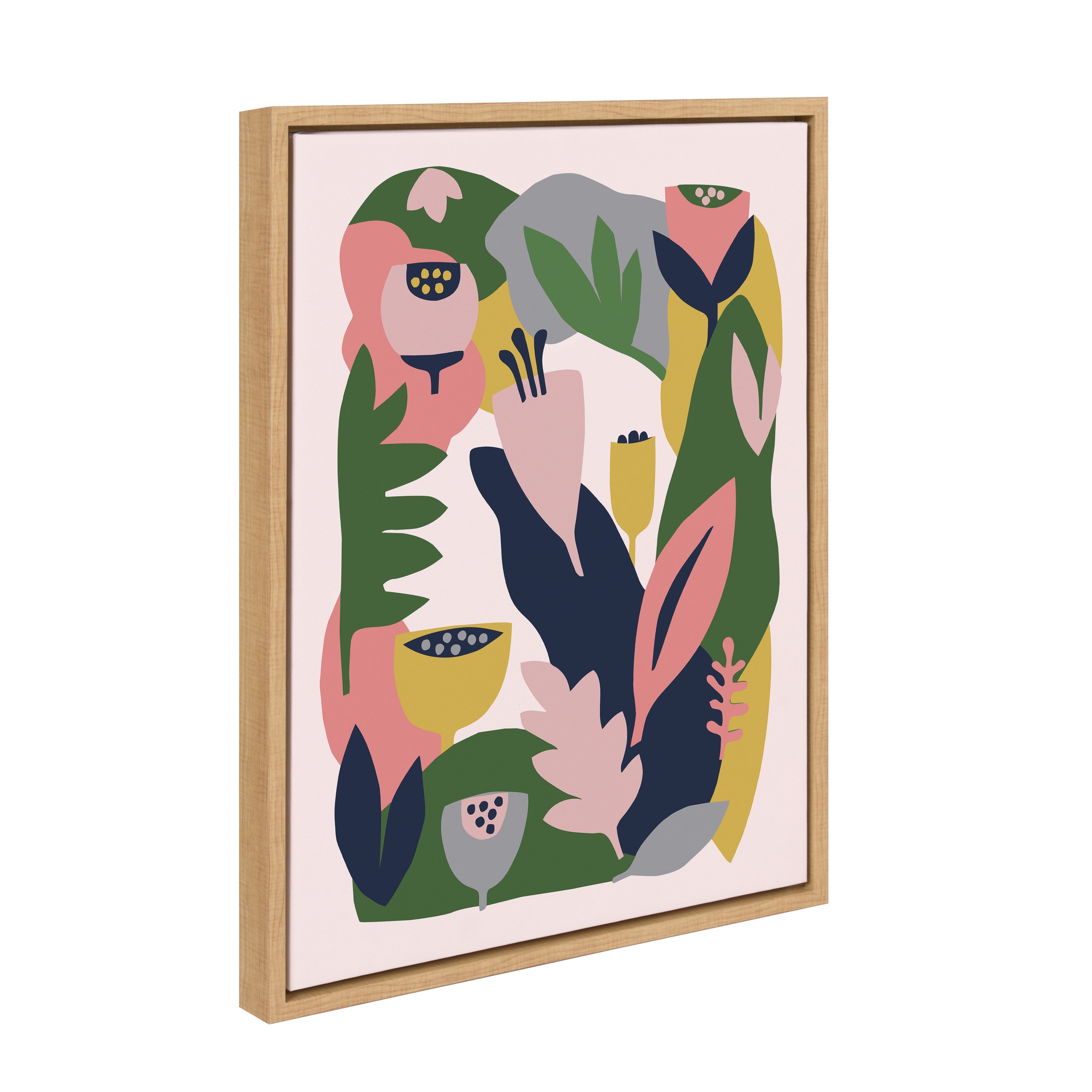 Sylvie Myriam's Garden Framed Canvas by kateandlaurel - product image 8 for Resin Society