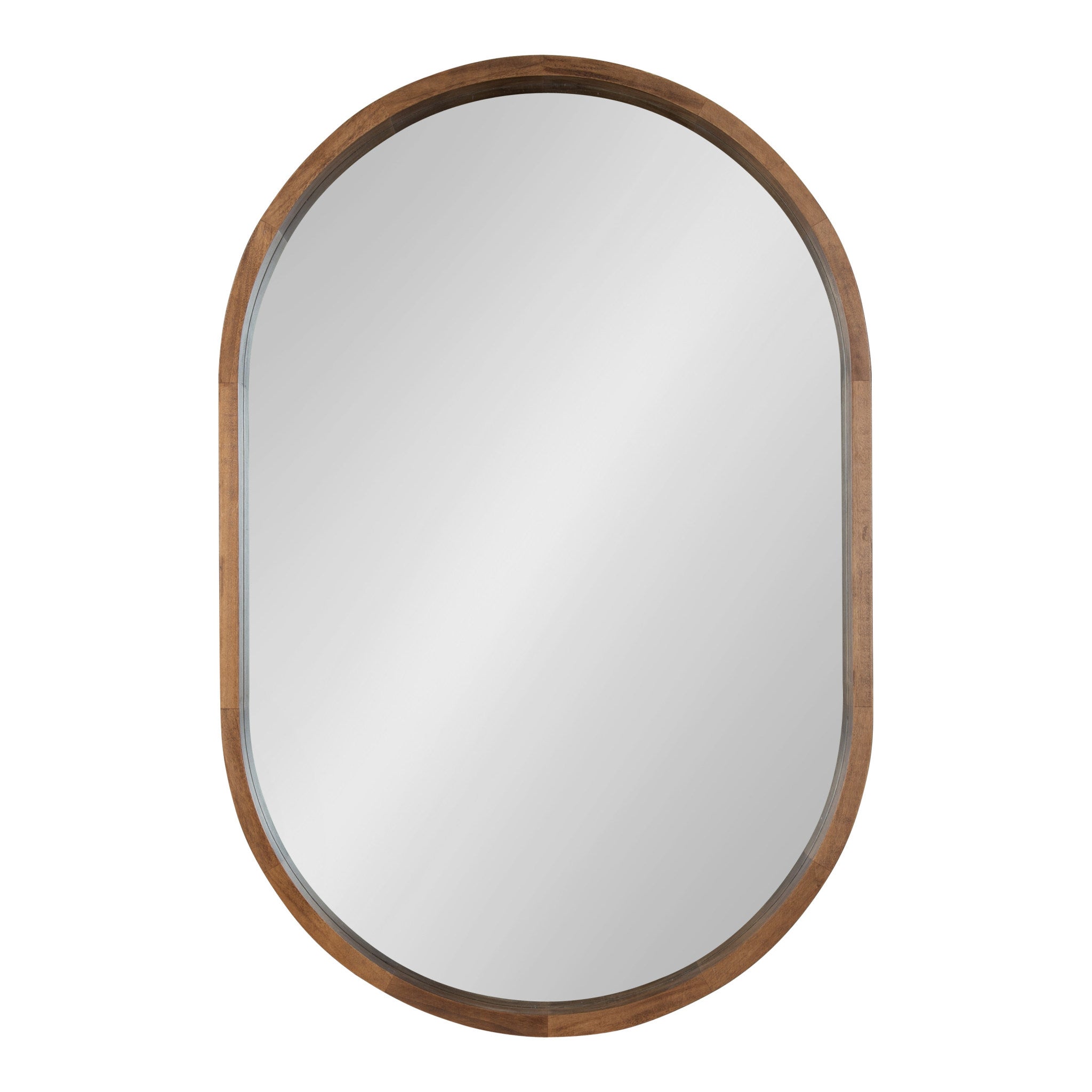 Hutton Wood Framed Capsule Mirror by kateandlaurel - product image 3 for Resin Society