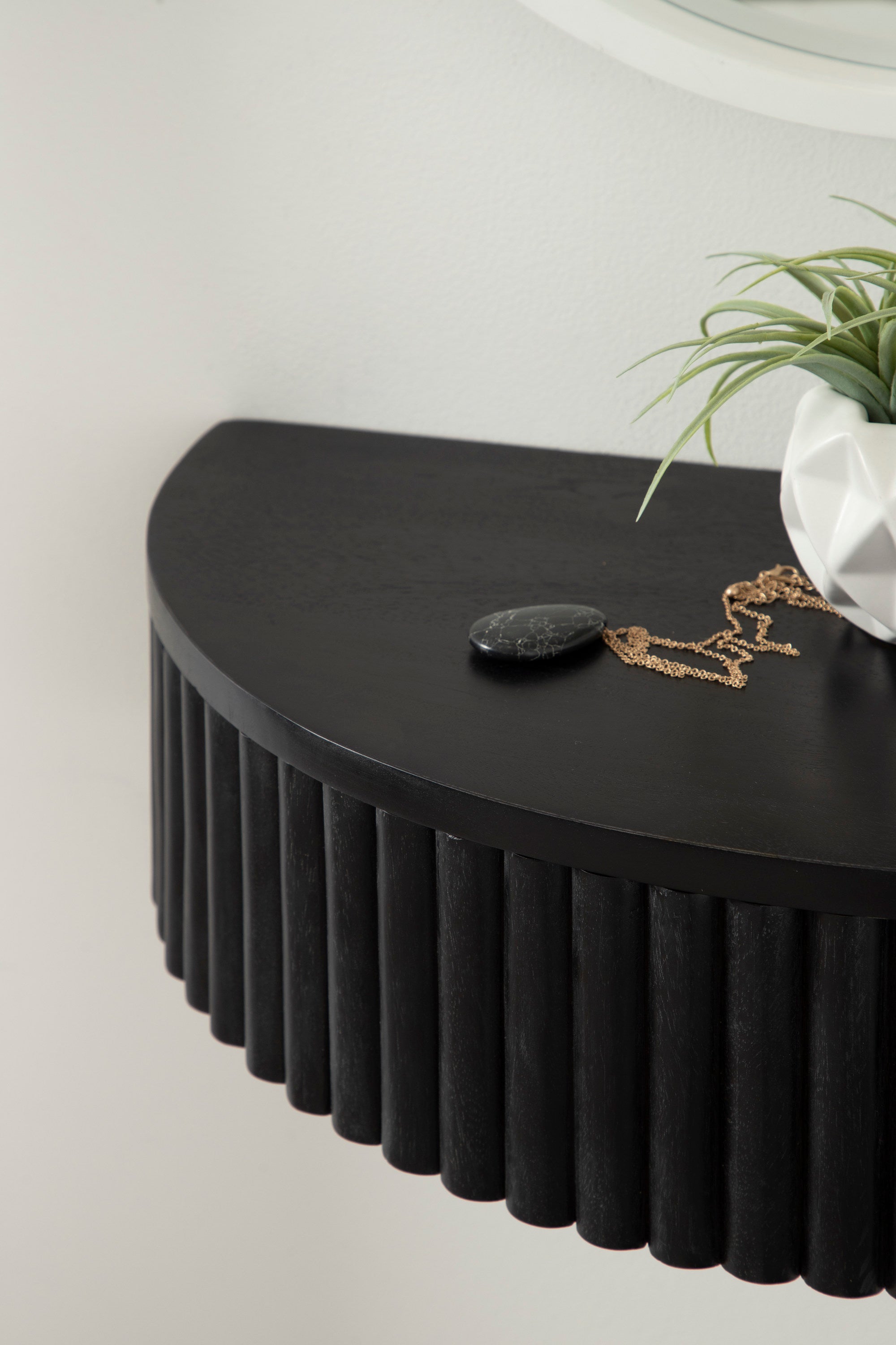 Reid Ribbed Floating Side Table