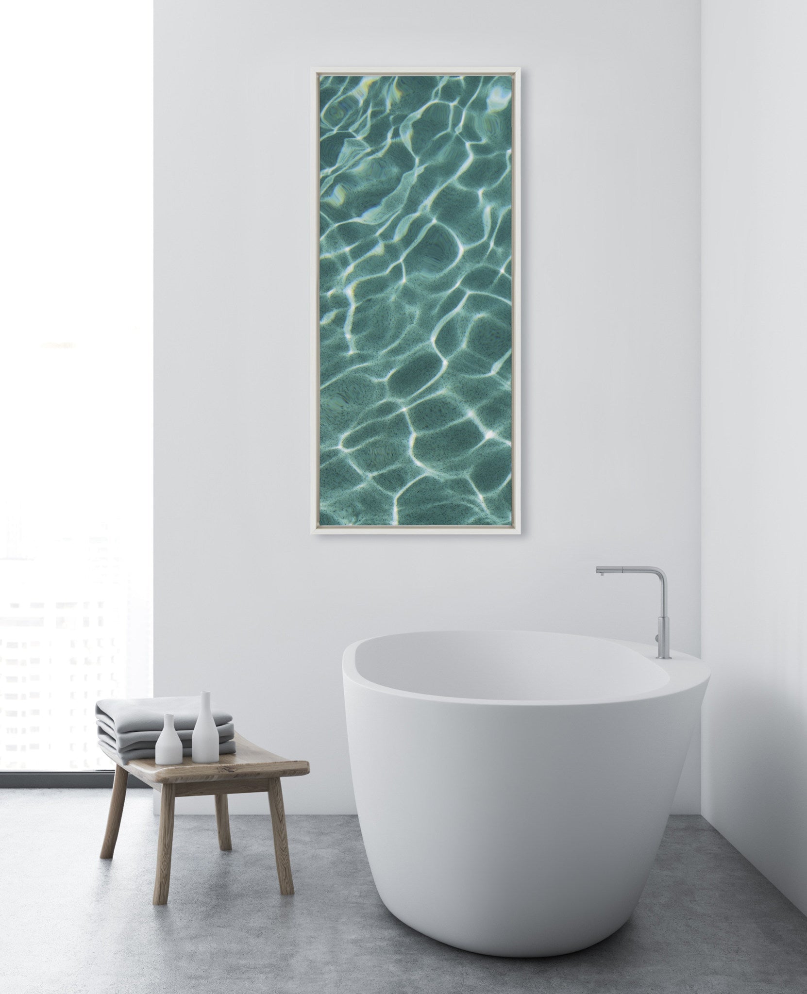 Sylvie Pool Days Framed Canvas by kateandlaurel - product image 5 for Resin Society