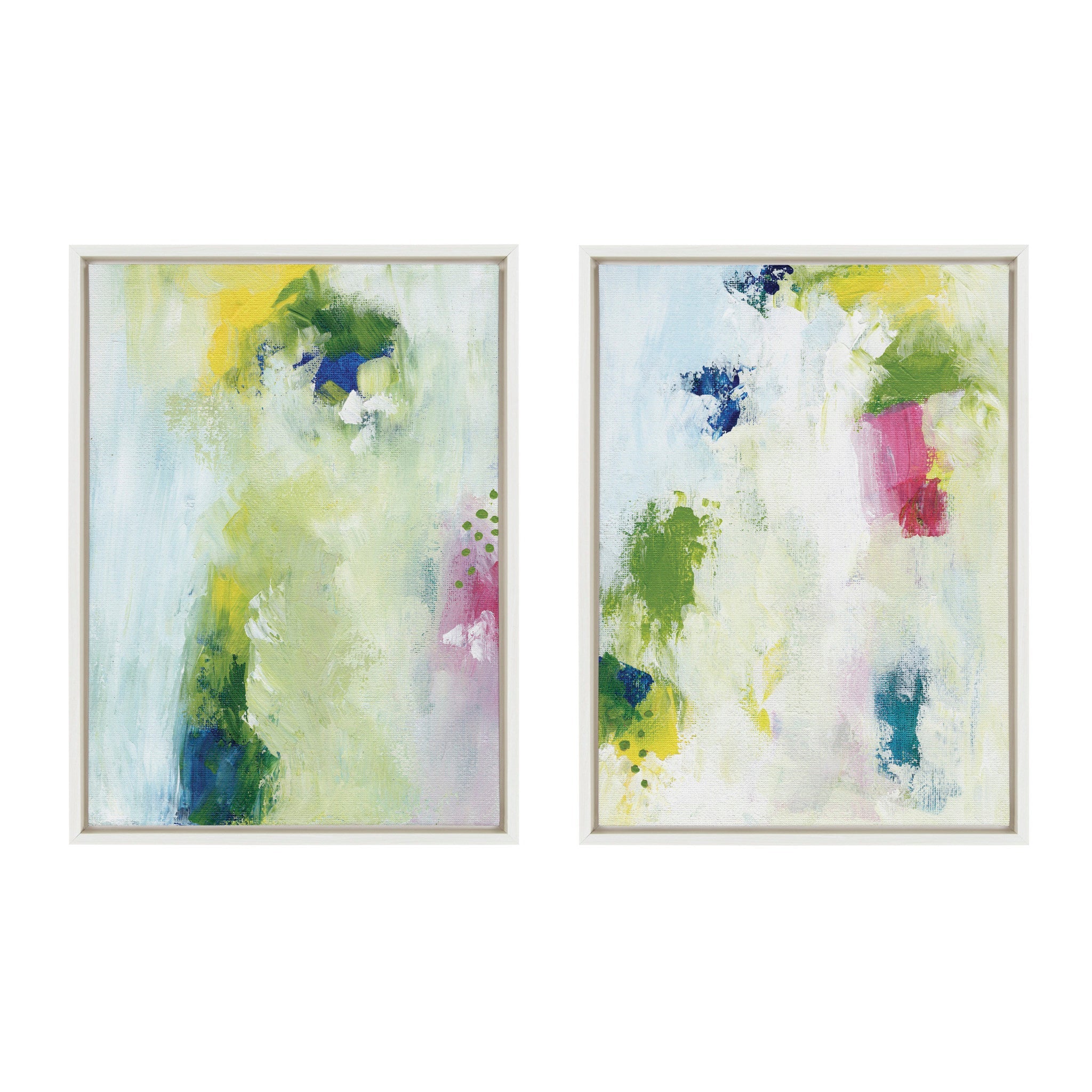 Sylvie Dreamy Maple Forest I and II Framed Canvas Art Set by Nikita Jariwala