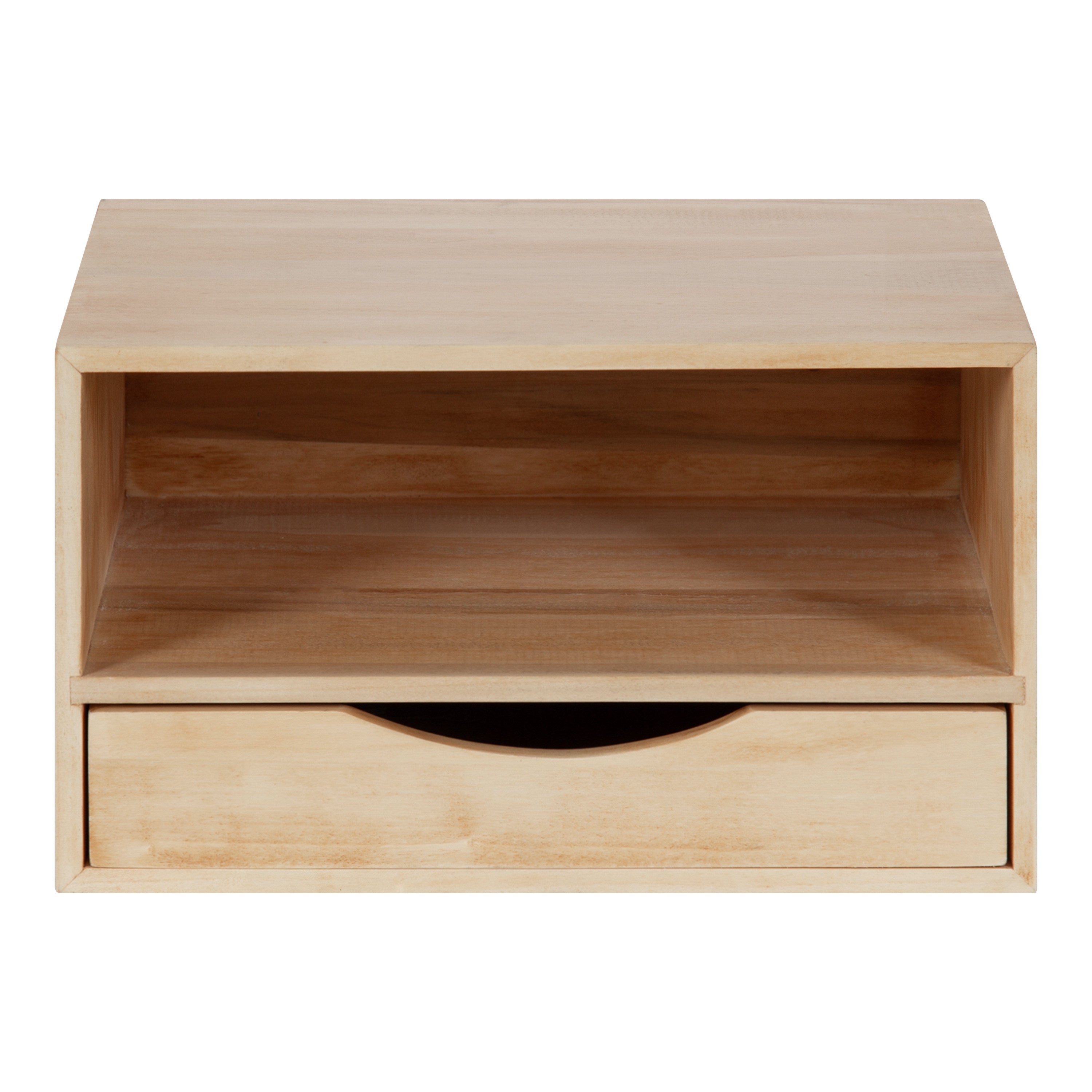 Hutton Floating Wall Shelf with Drawer by kateandlaurel - product image 3 for Resin Society