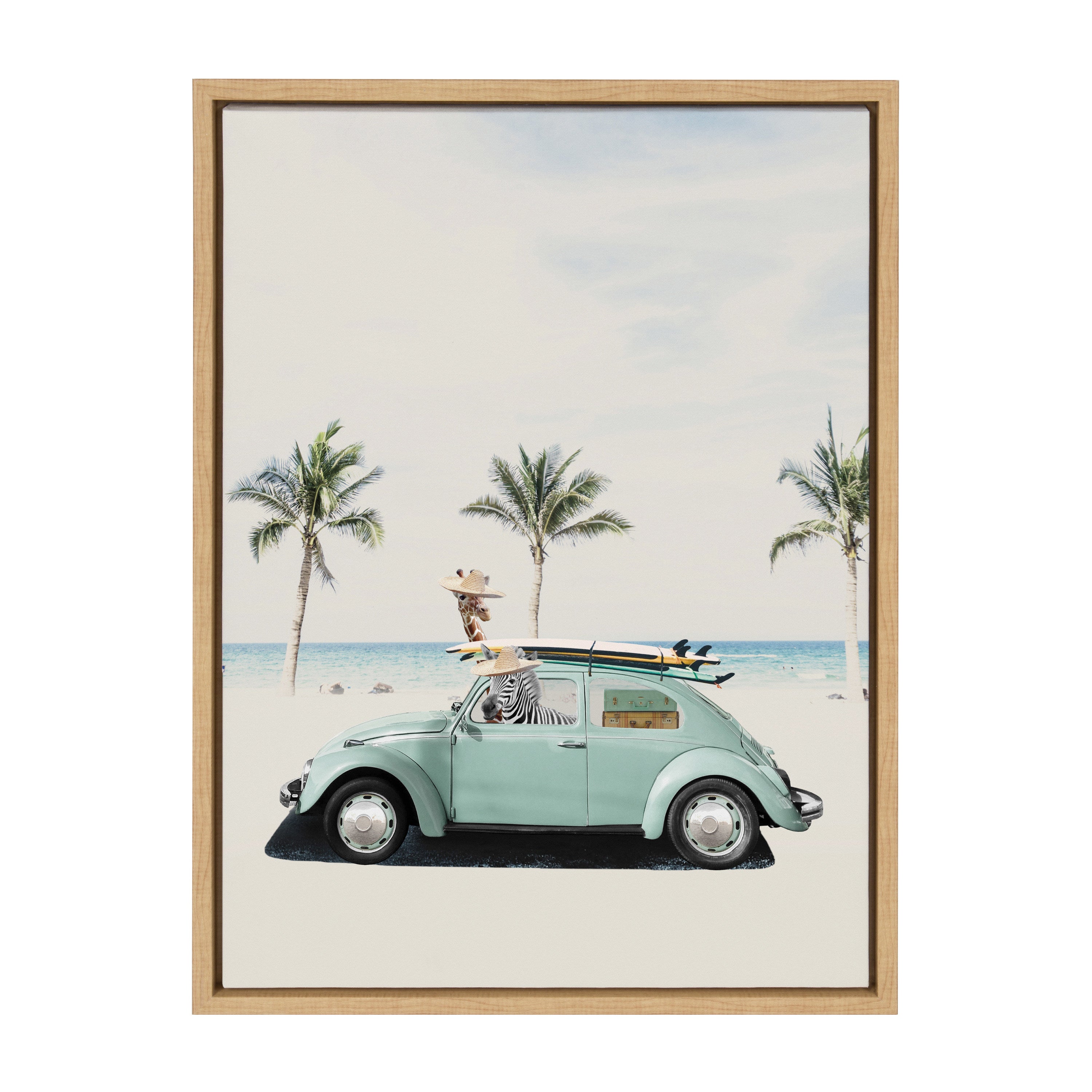 Sylvie Summer Adventures Framed Canvas by July Art Prints