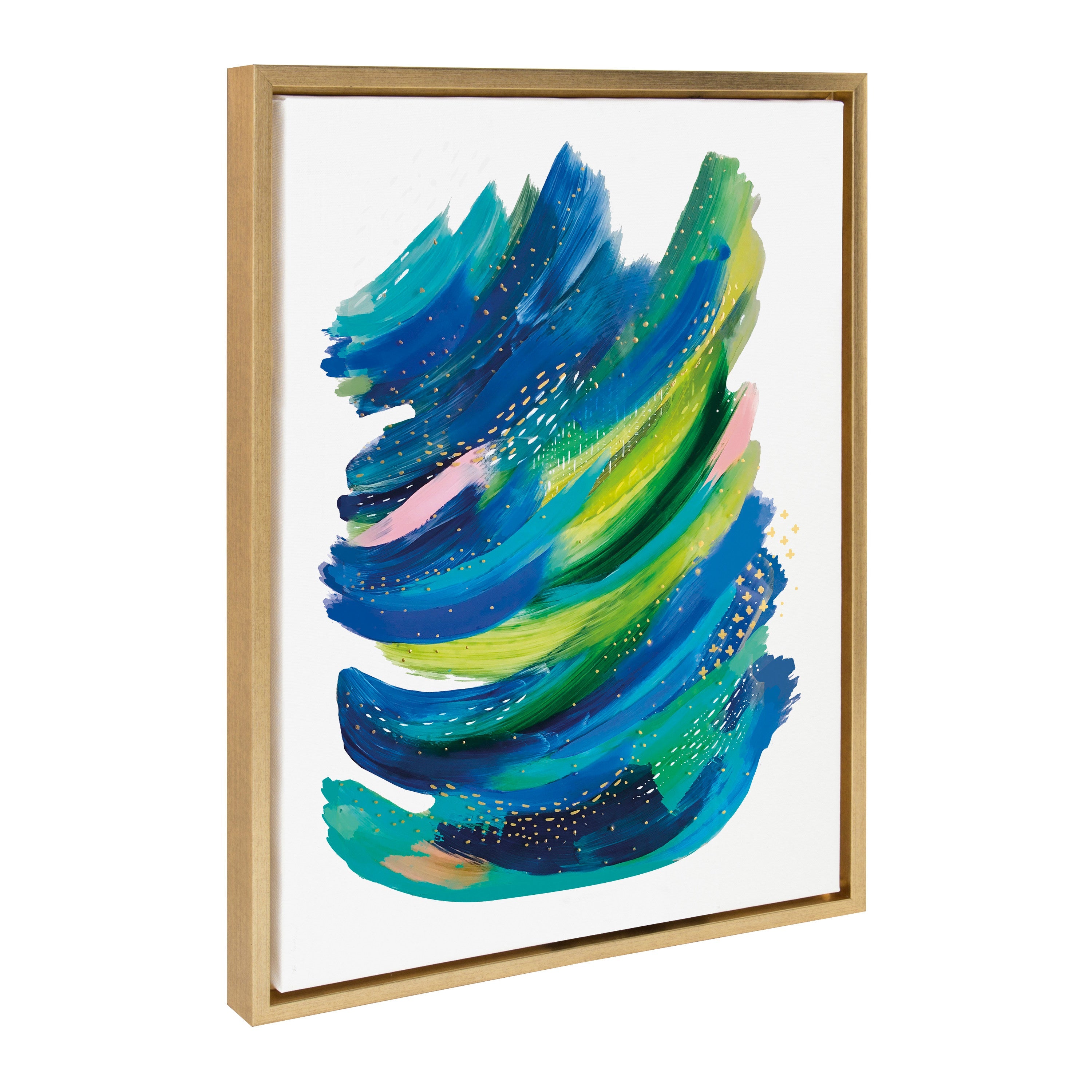 Sylvie Bright Abstract 2 Framed Canvas by kateandlaurel - product image 19 for Resin Society