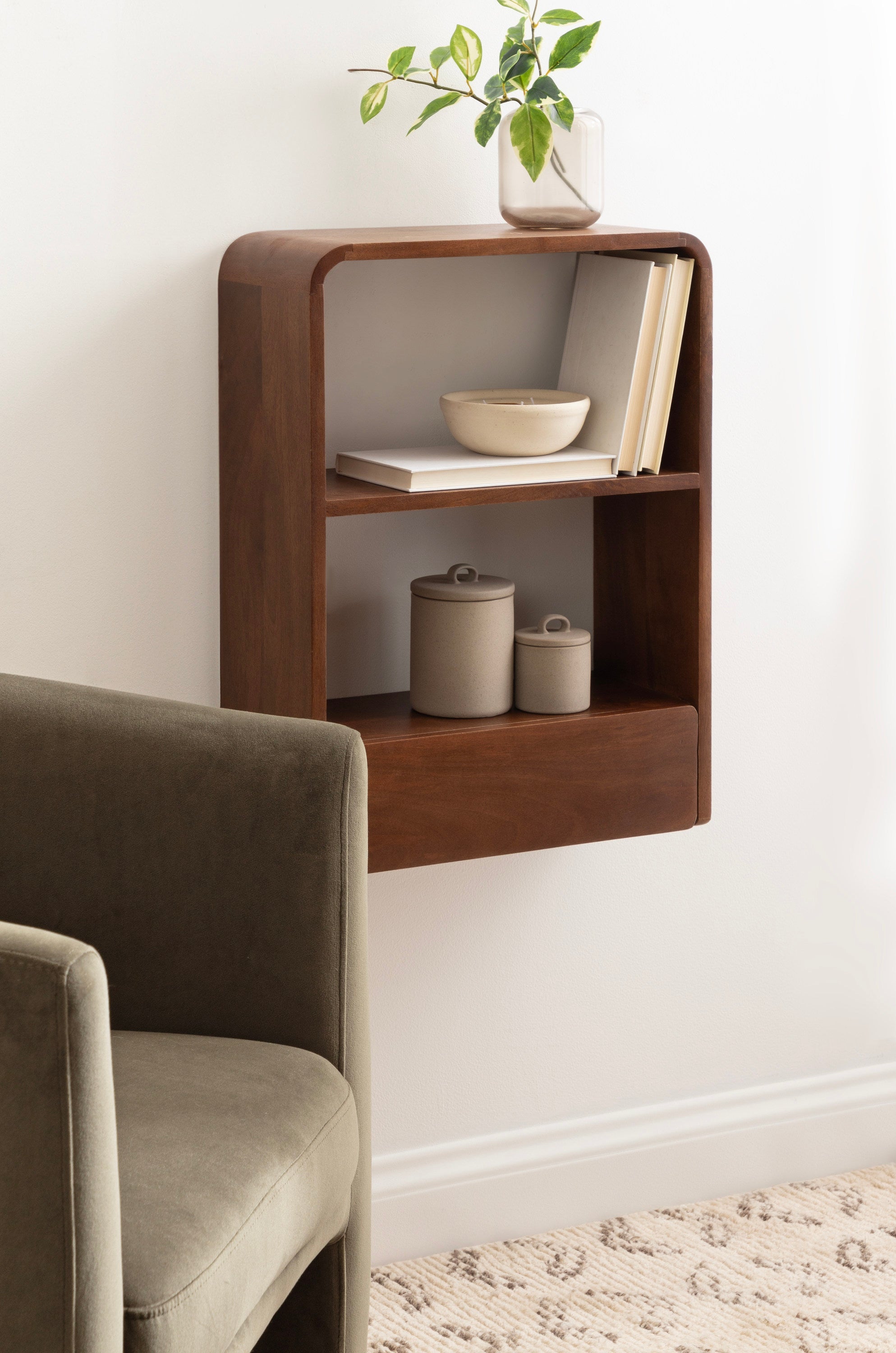 Kato Wall Shelf with Drawer