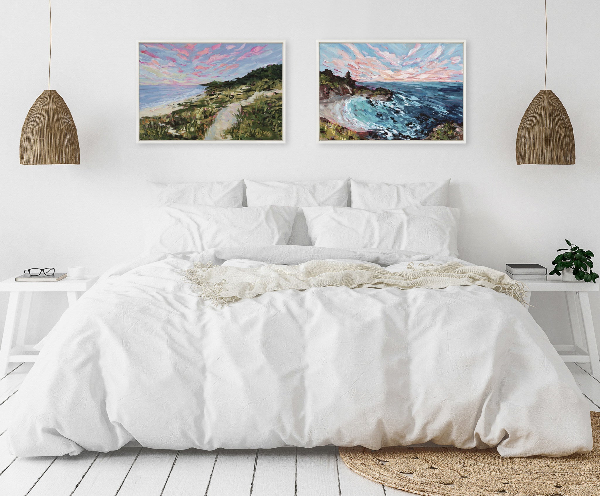 Sylvie Traverse City Framed Canvas by Emily Kenney by kateandlaurel - product image 6 for Resin Society