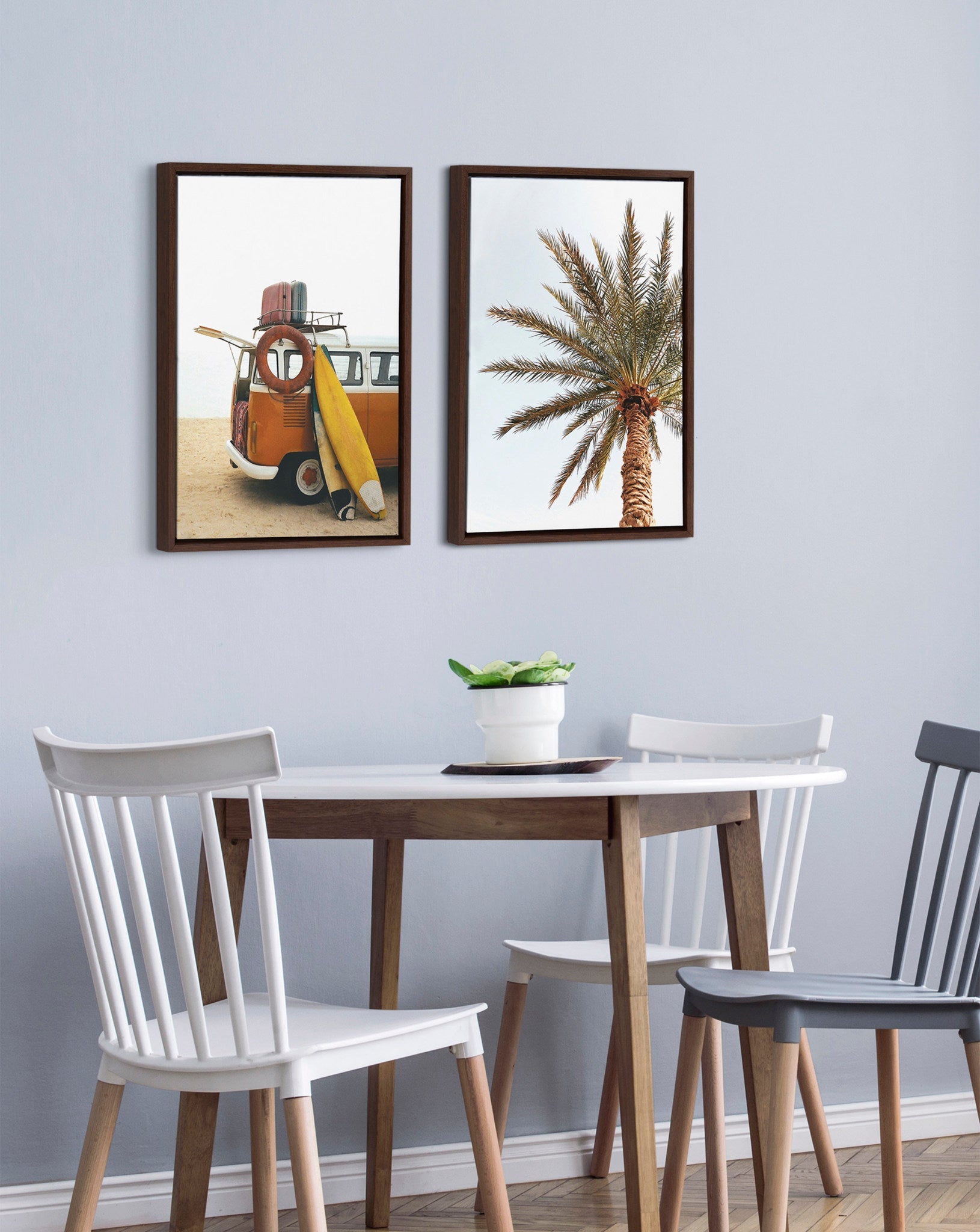 Sylvie Surfboard Paradise Framed Canvas Set by The Creative Bunch Studio by kateandlaurel - product image 8 for Resin Society